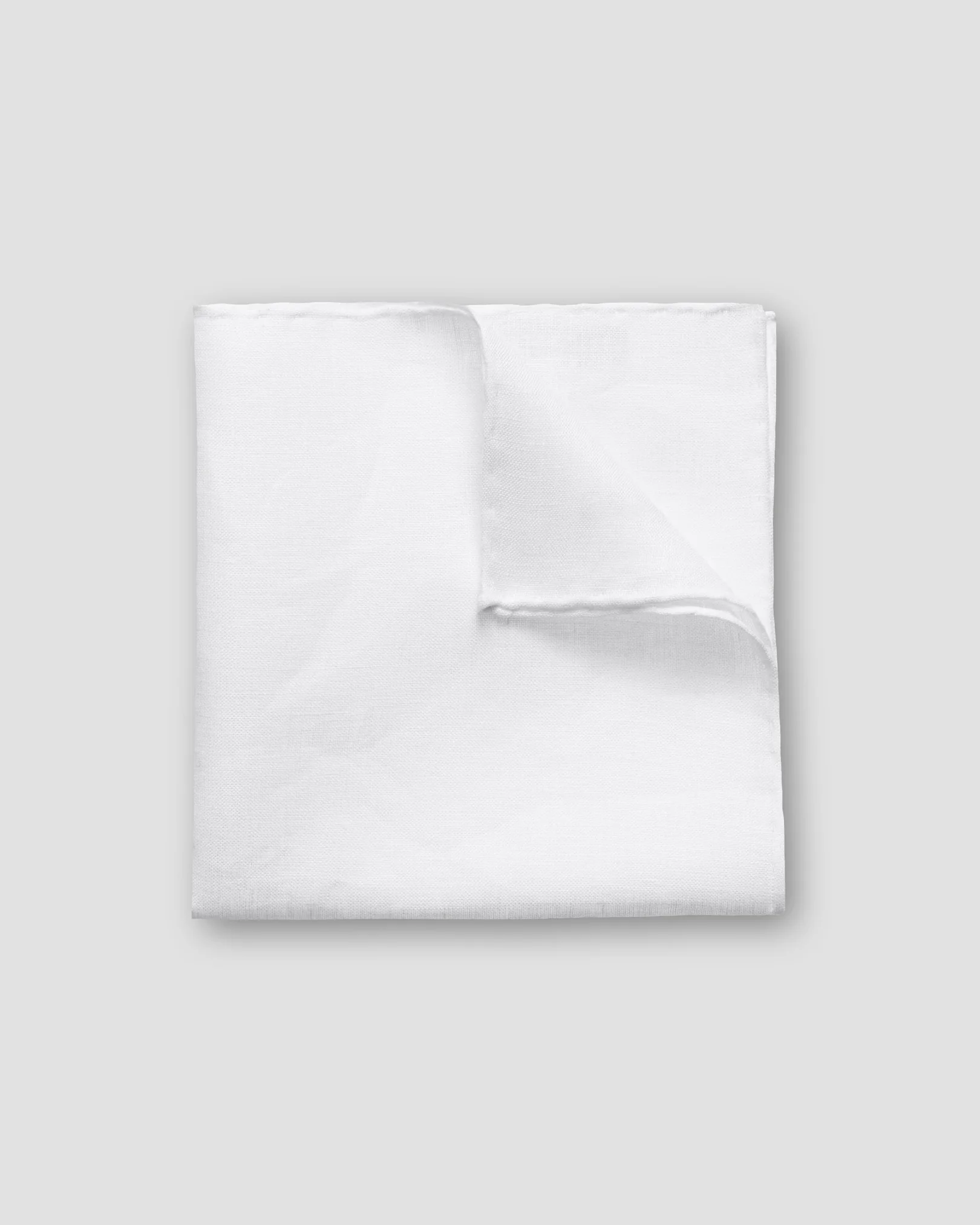 Eton - White Linen Pocket Square