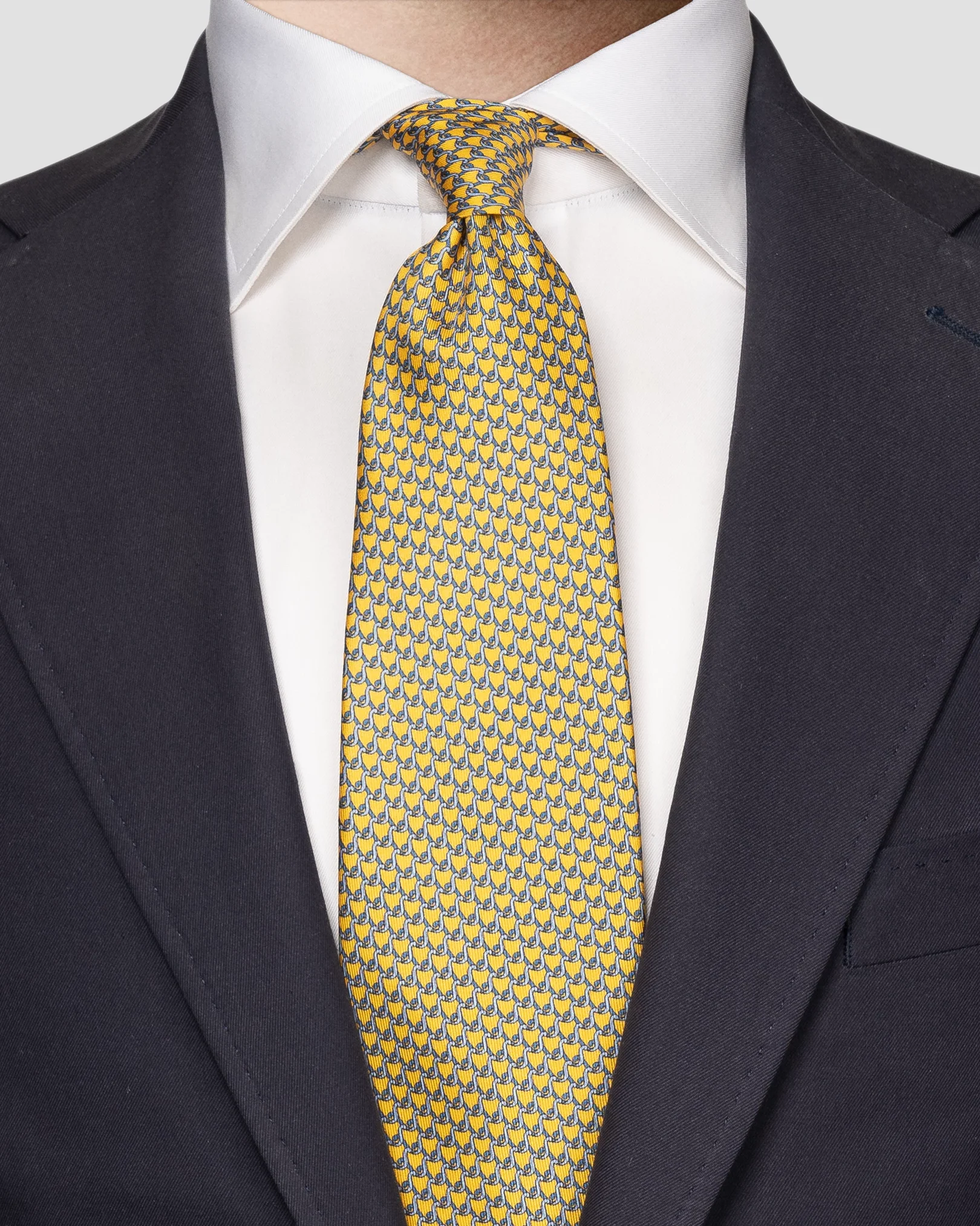 Eton - yellow crafted tie
