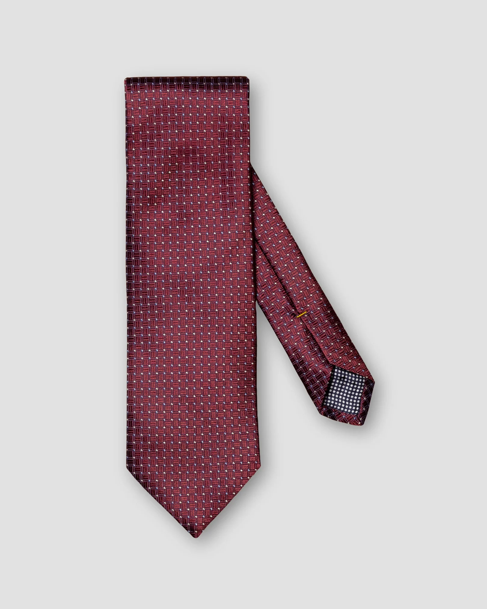 Eton - red geometric silk tie aw