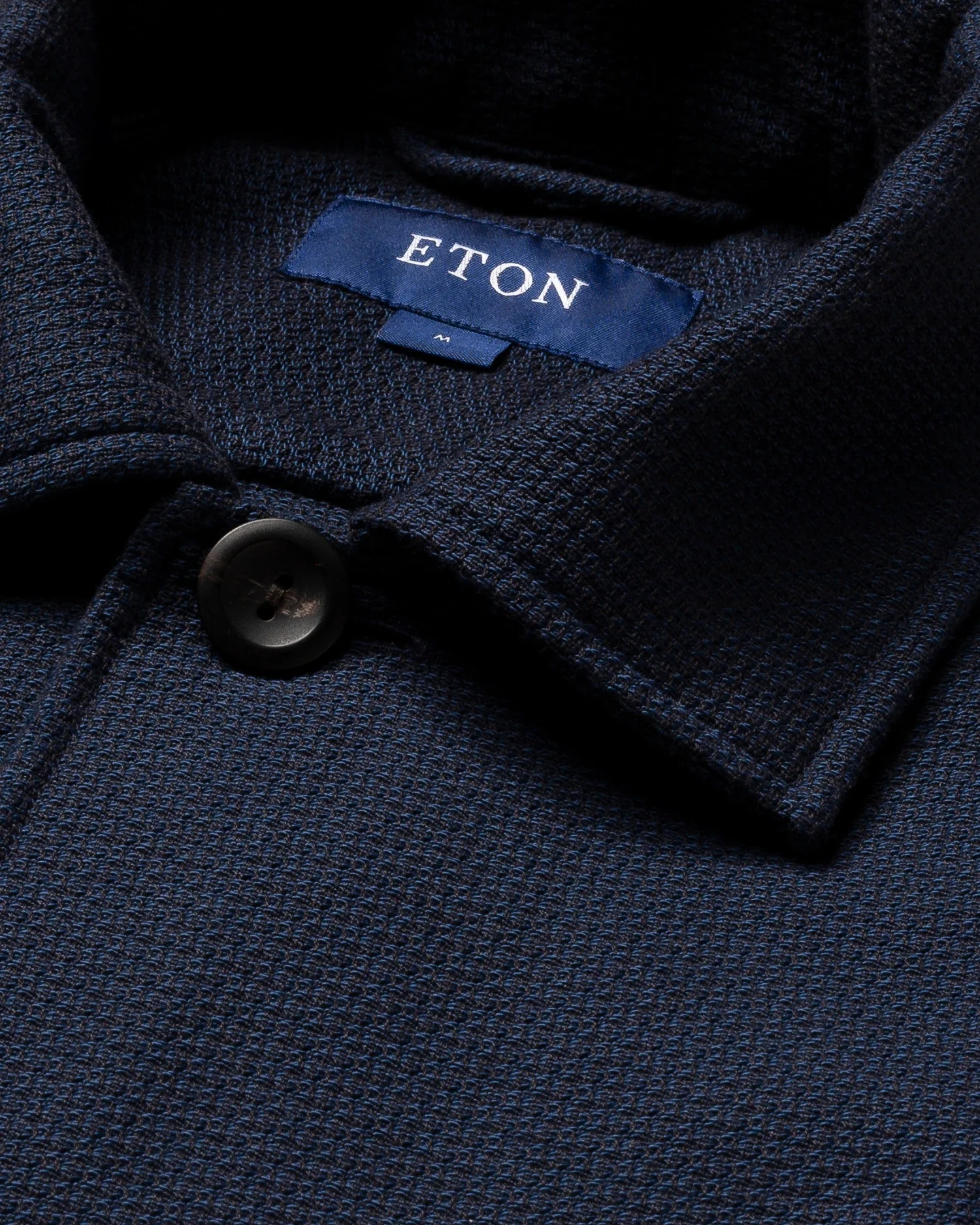 Eton - dark blue denim overshirt