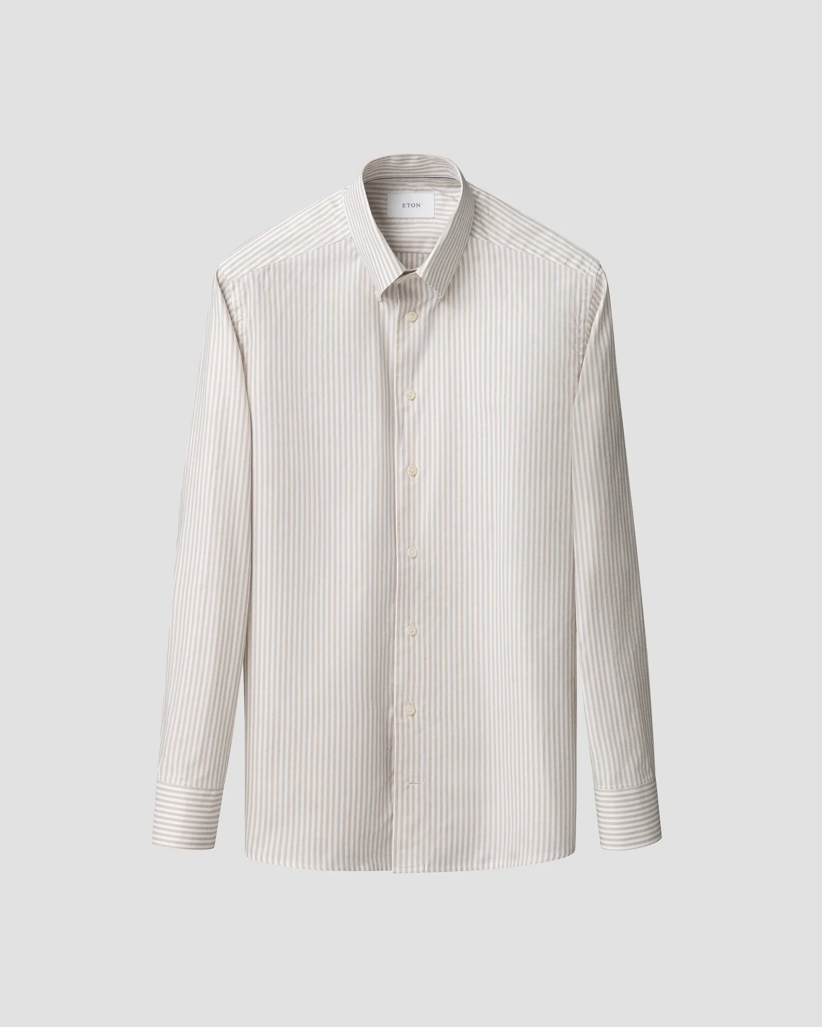 Eton - beige stripe signature oxford shirt