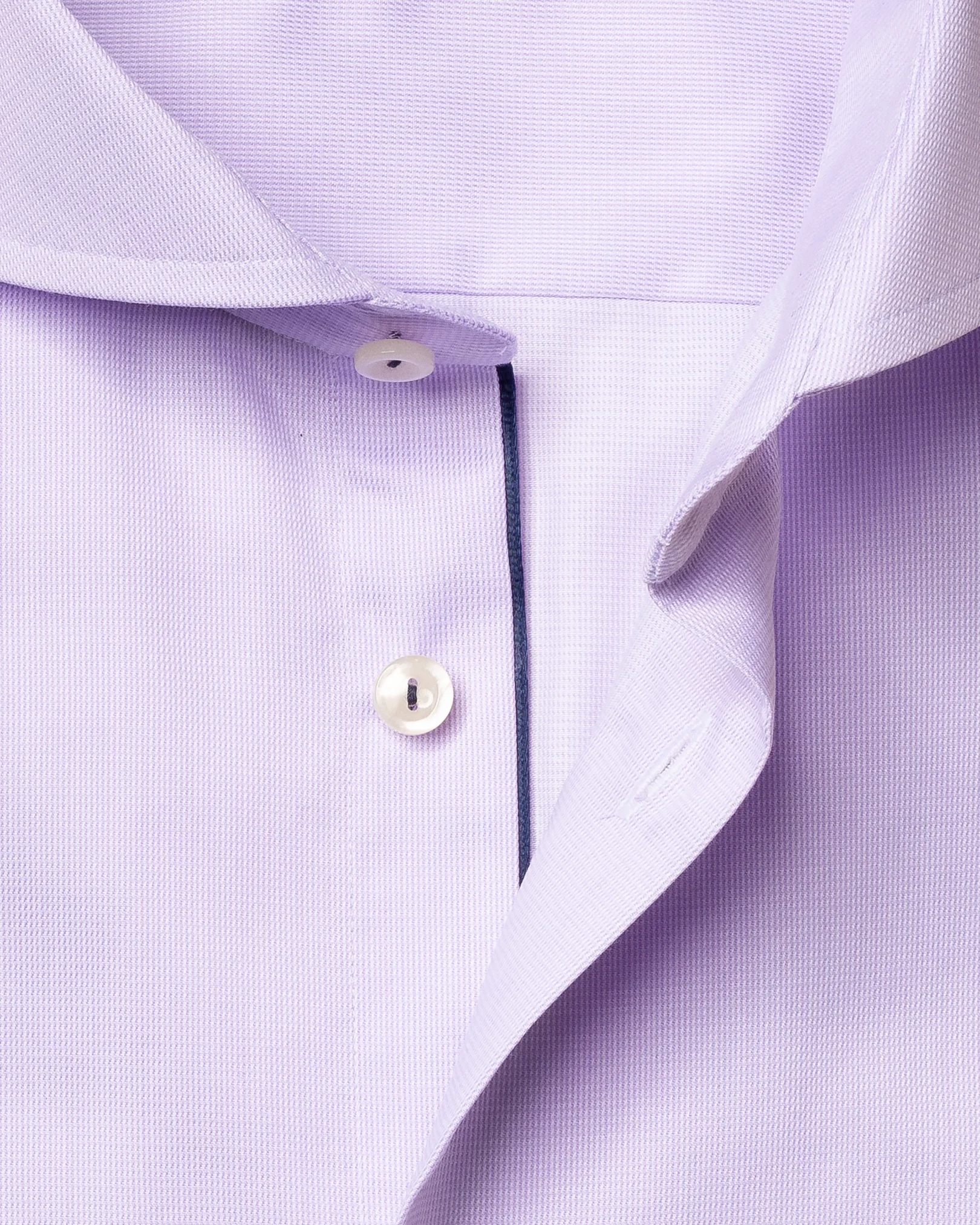 Eton - purple royal twill shirt extreme cut away