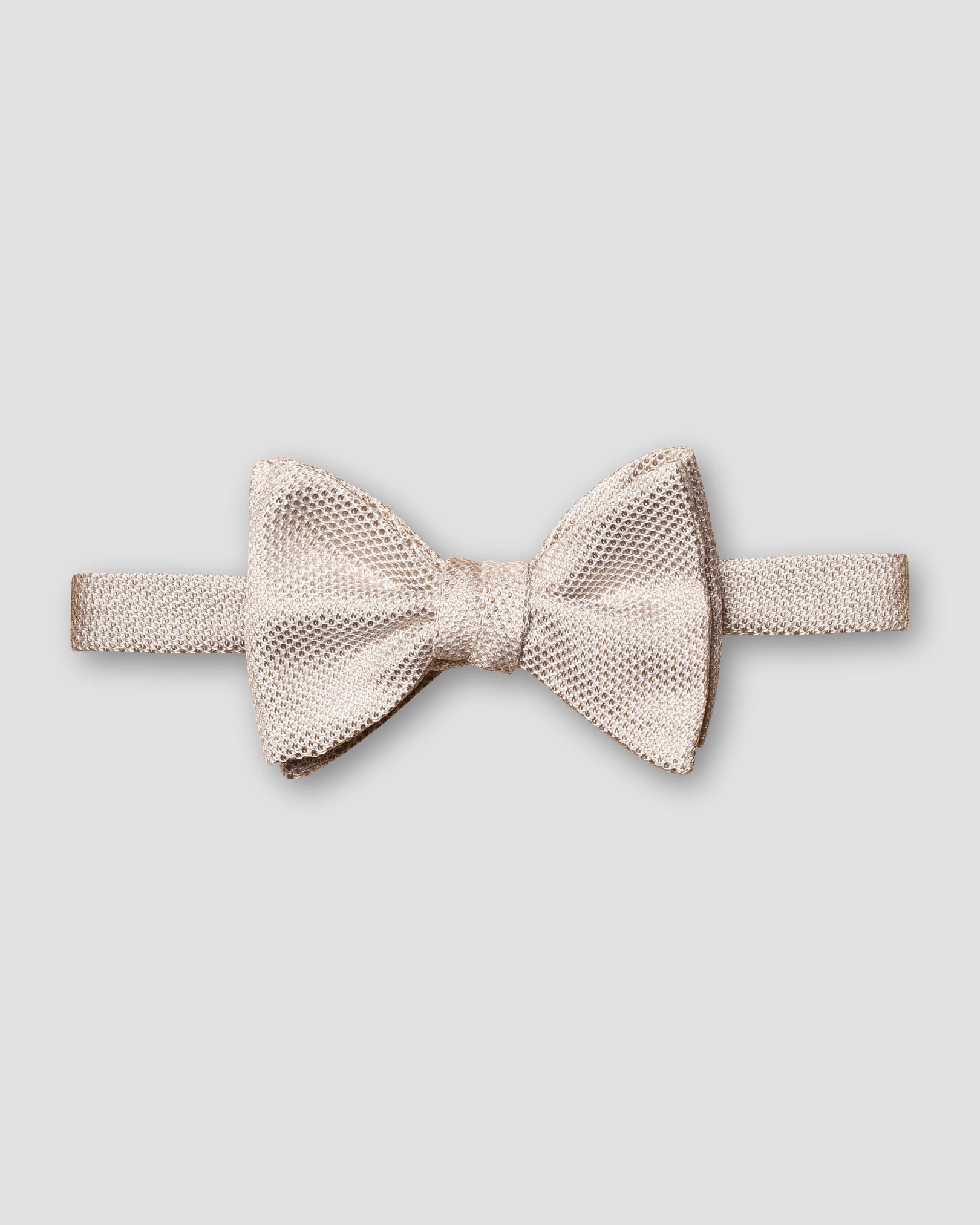 Eton - Beige Grenadine Bow Tie Self Tied