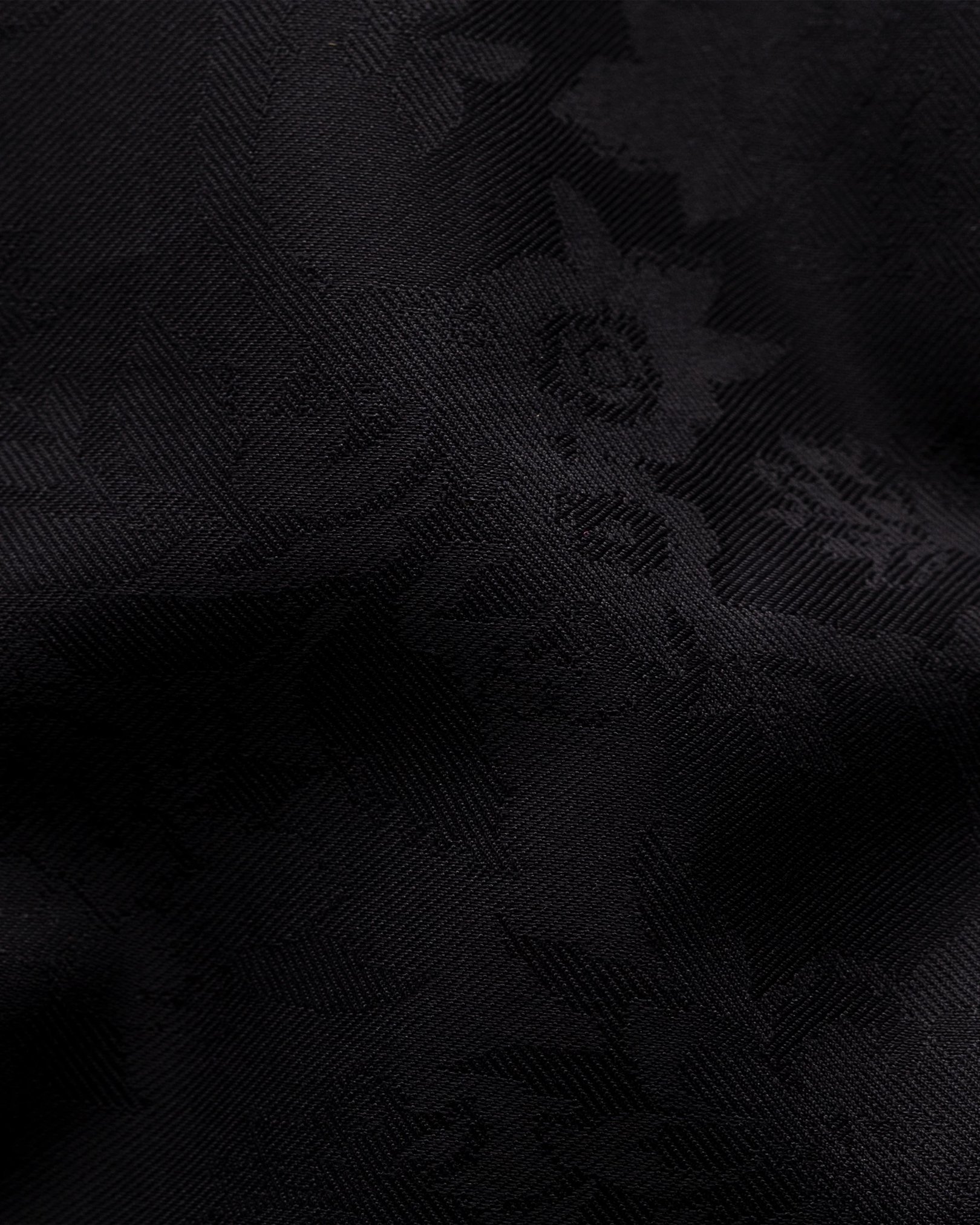 Eton - black floral jacquard shirt cut away single