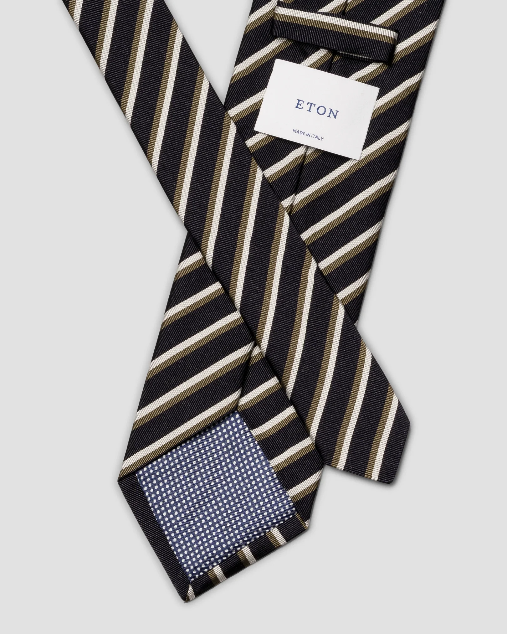 Eton - Mogador Striped Woven Tie