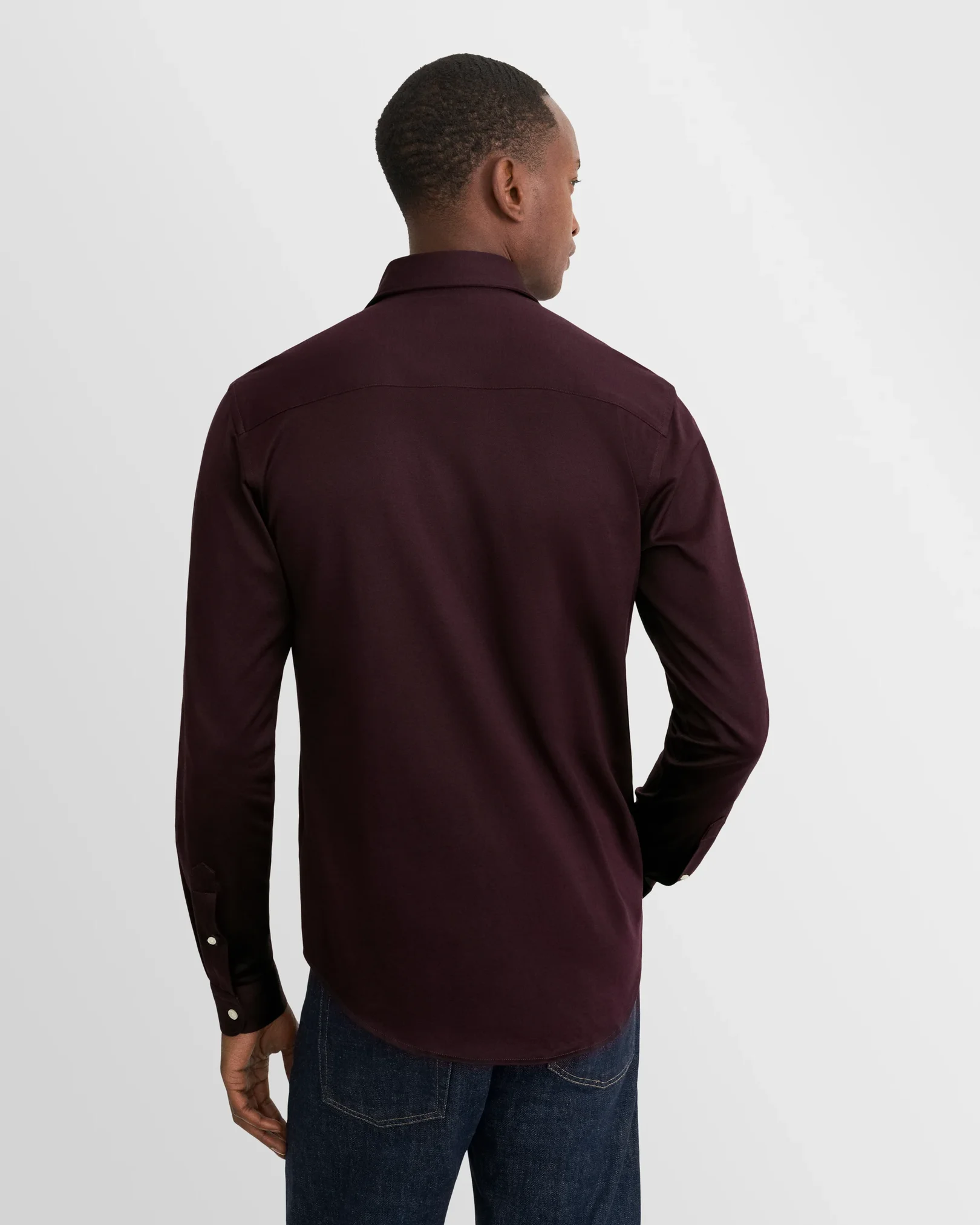 Eton - Chemise en jersey Filo di Scozia