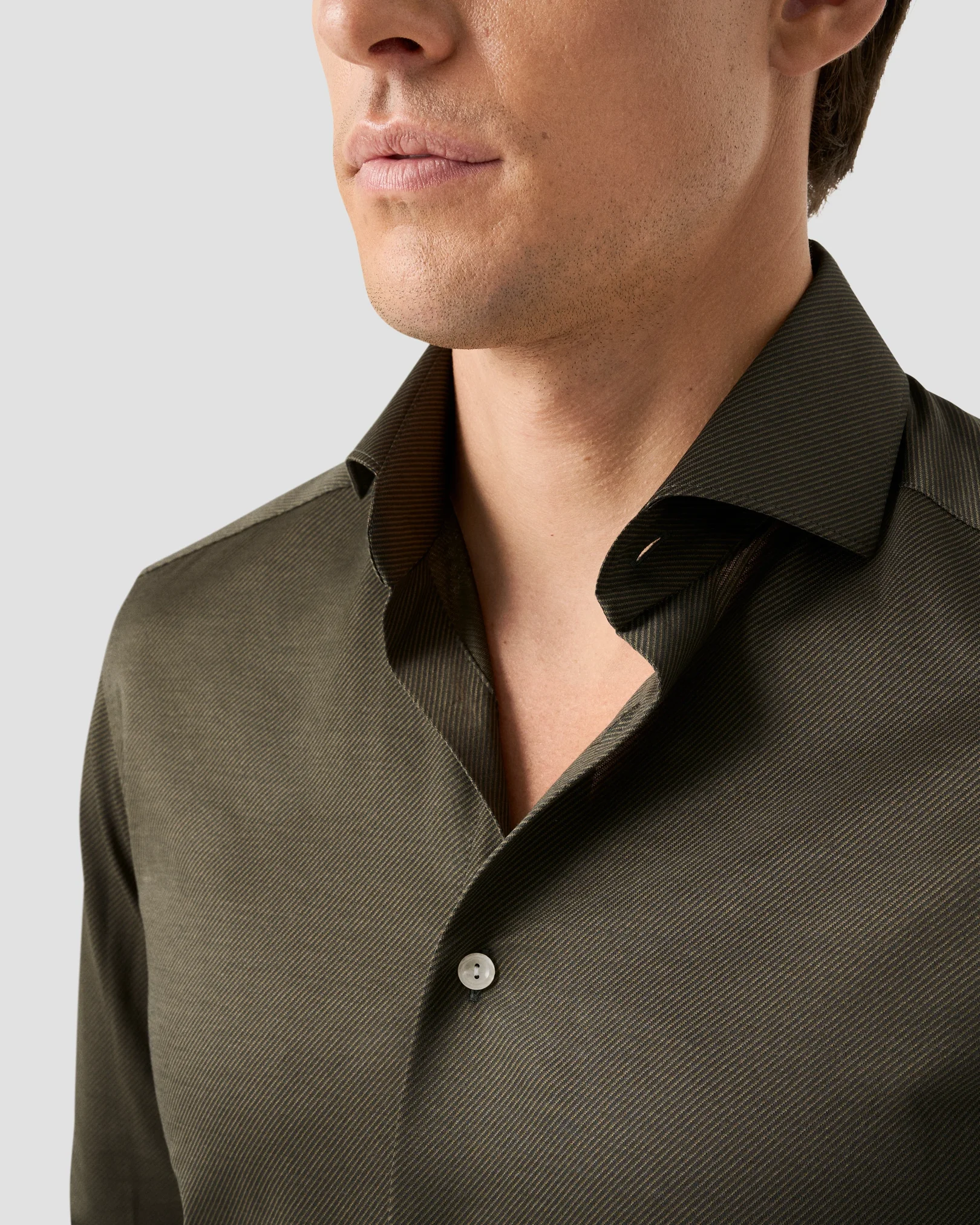 Eton - Dark green Knit King Shirt