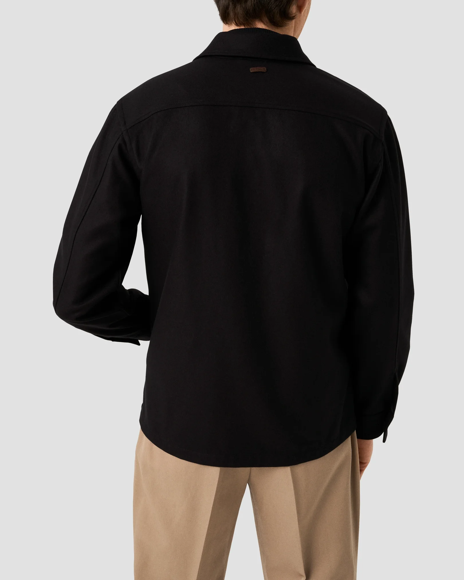 Eton - black wool cashmere jacket