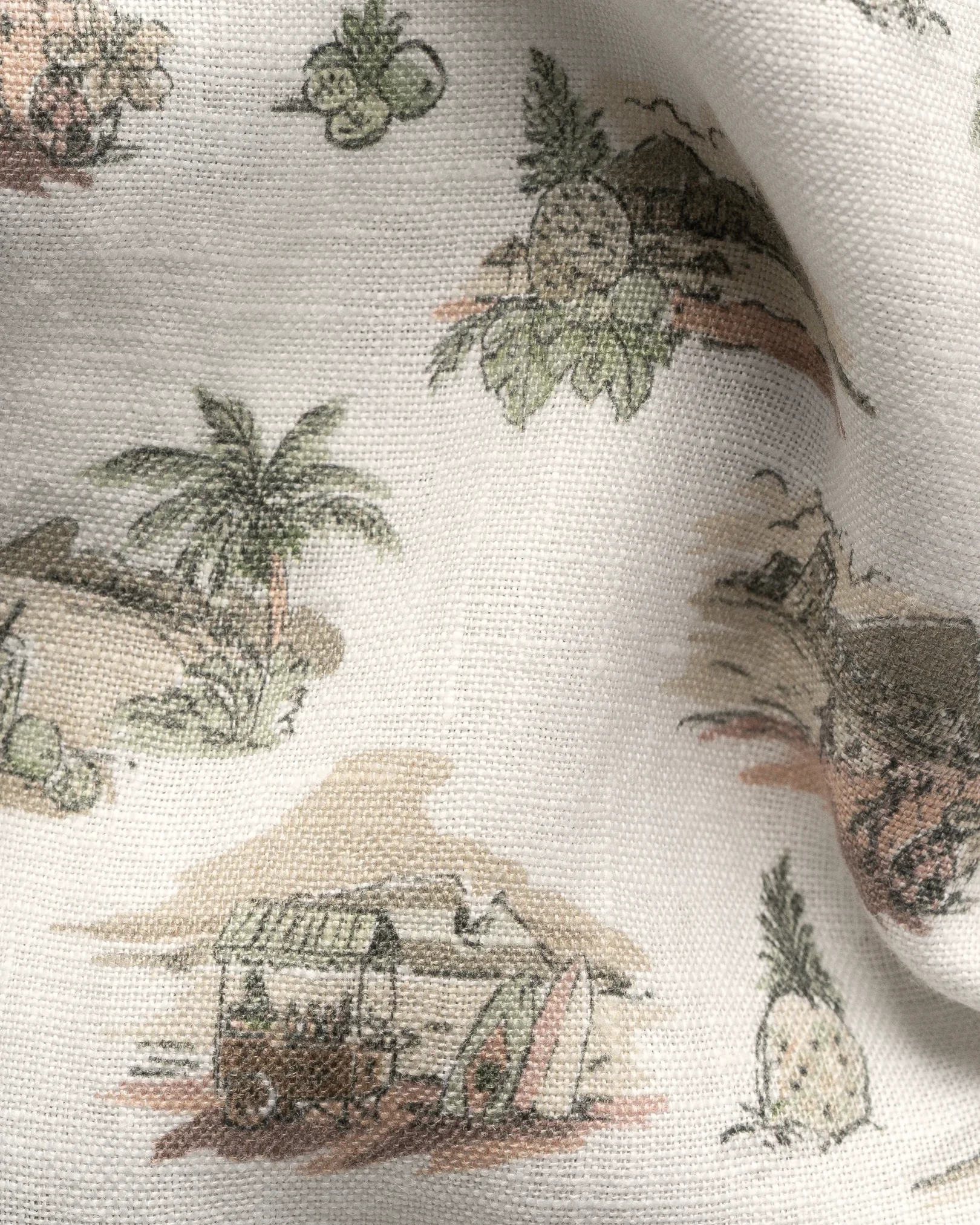 Eton - motif linen shirt