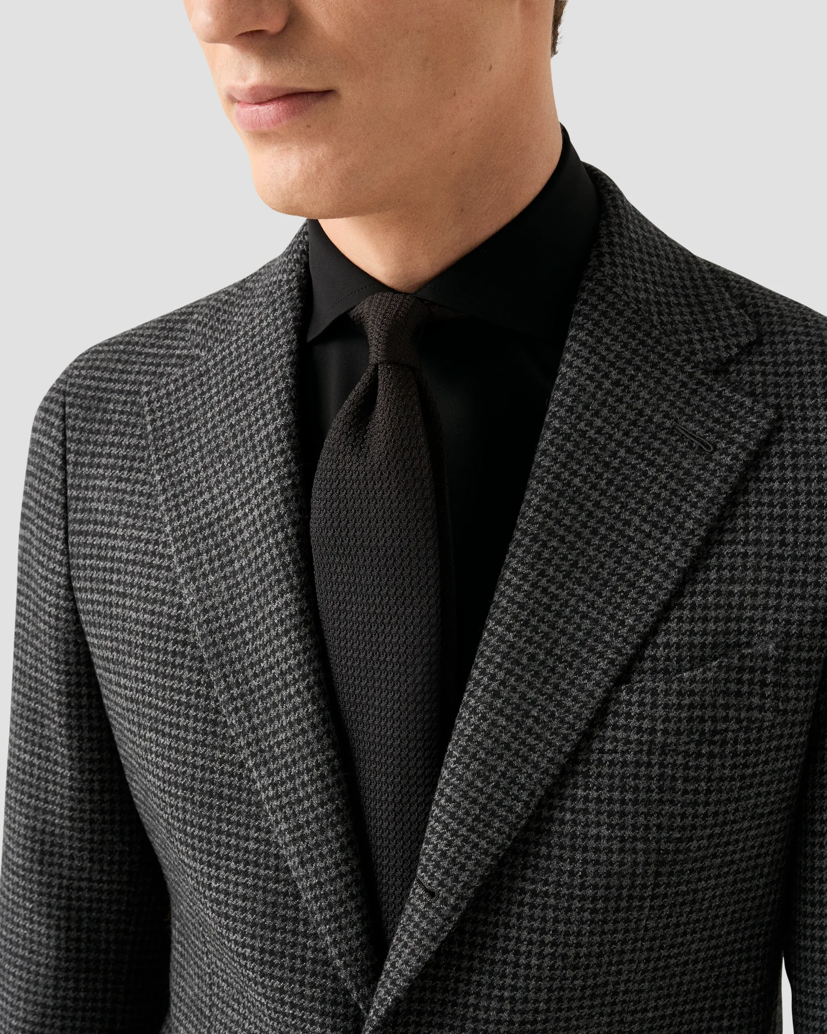 Eton - black four way stretch