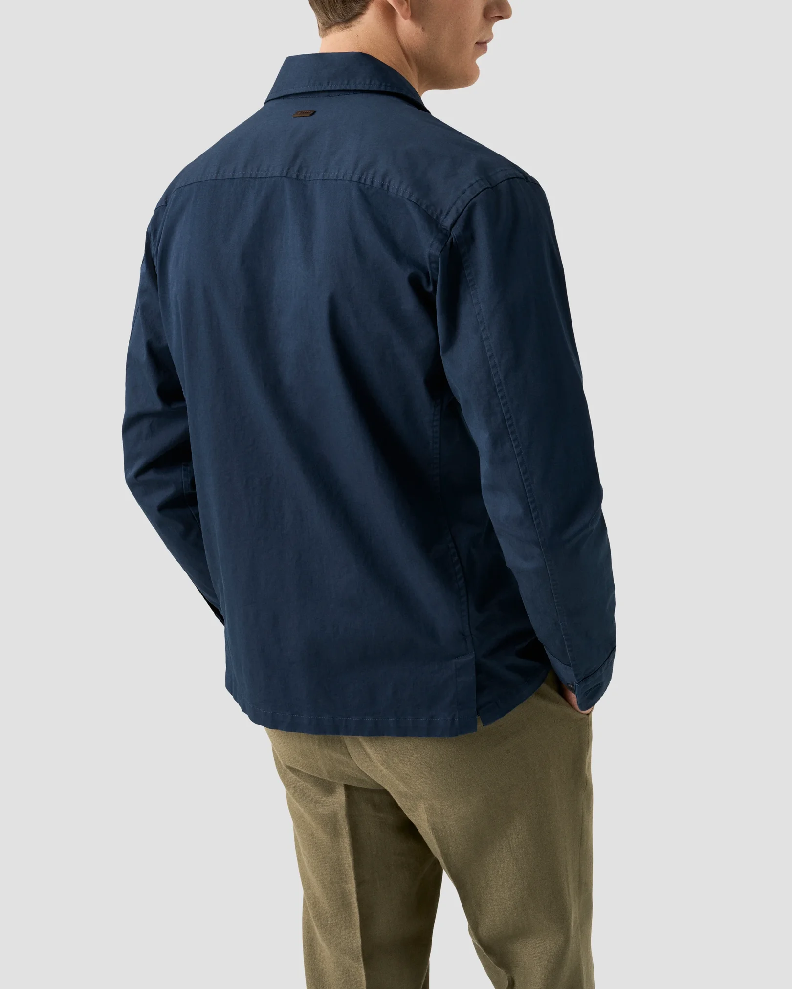 Eton - light cotton chore jacket navy blue light 261
