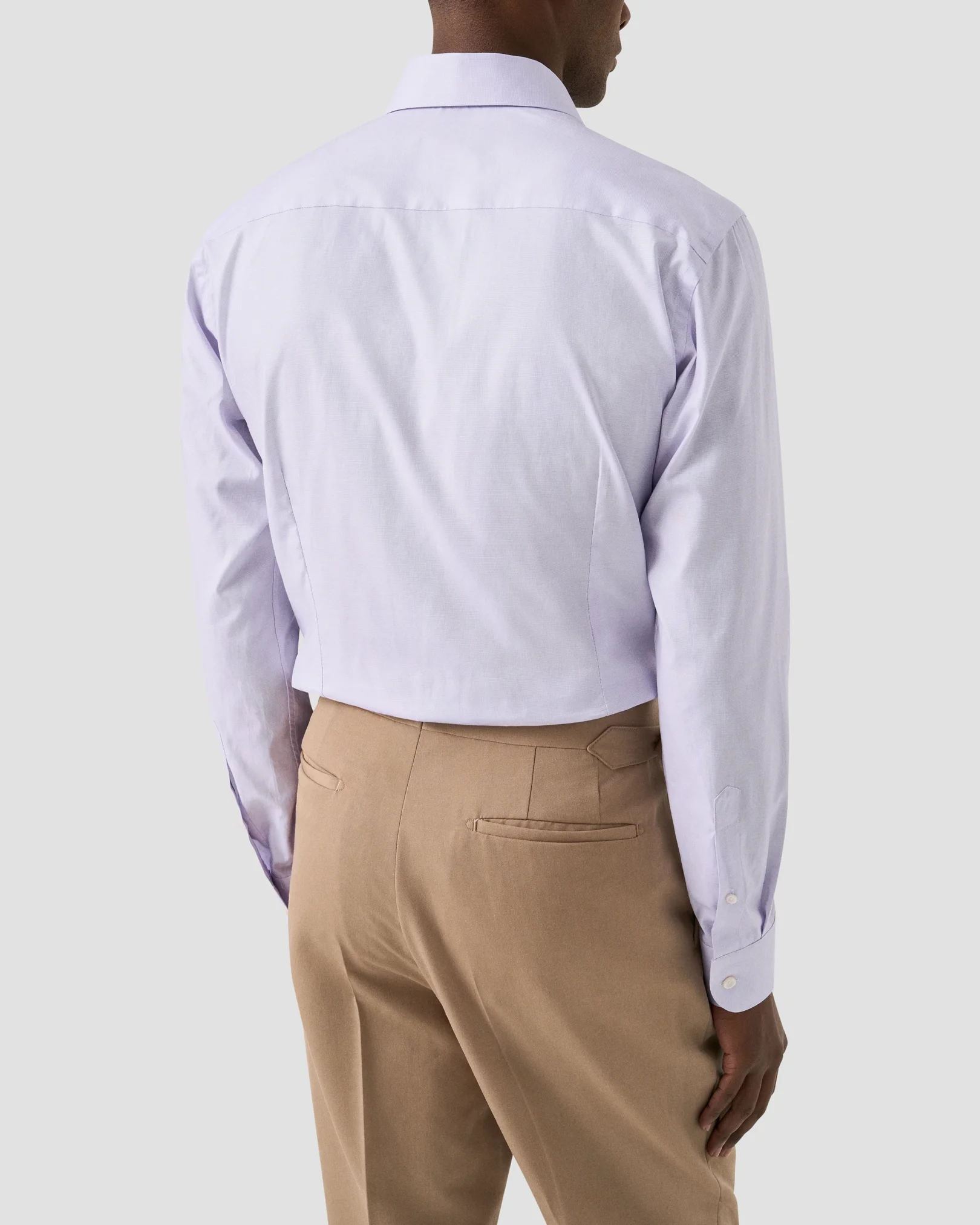 Eton - light purple solid signature oxford shirt 261