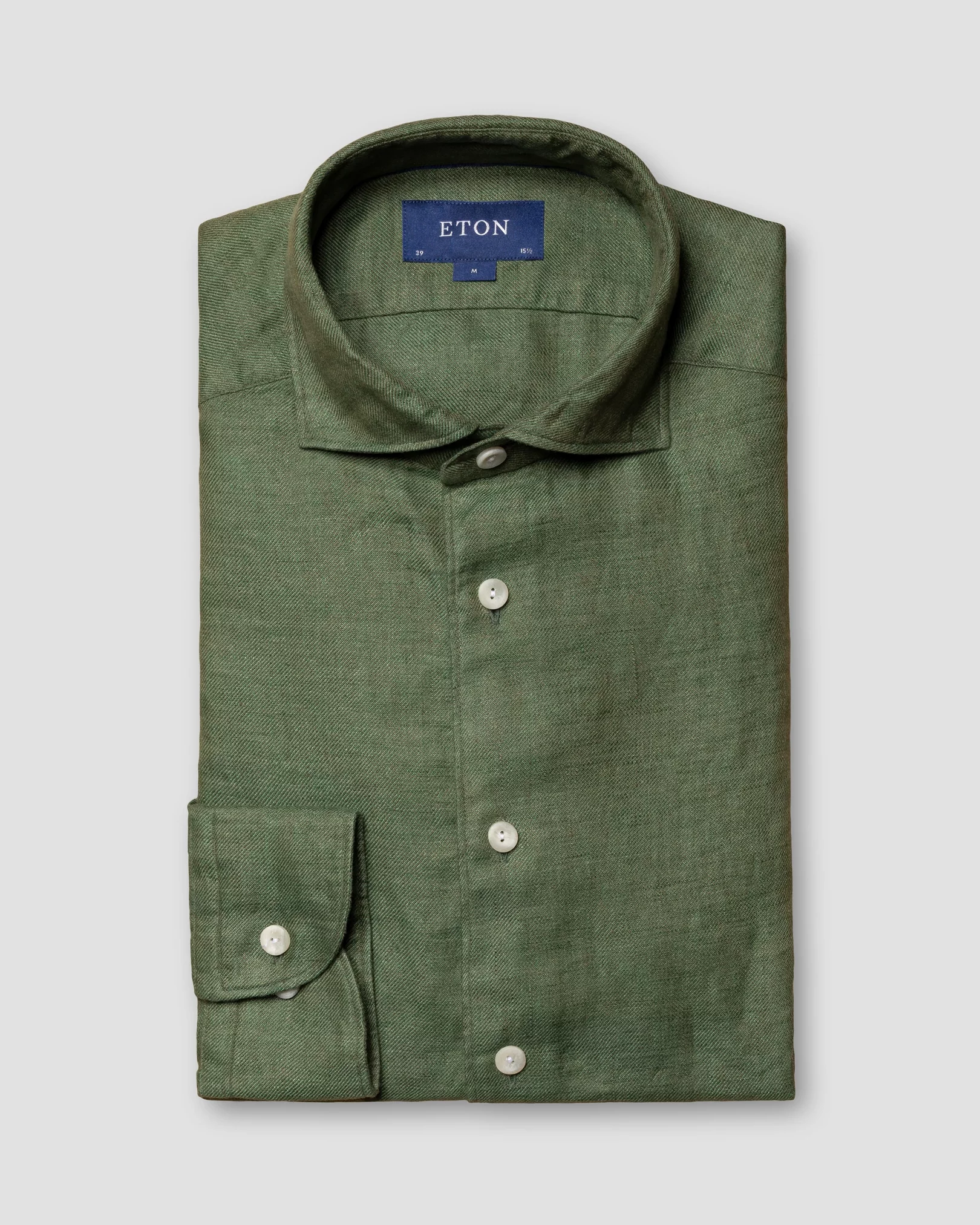 Eton - dark green linen