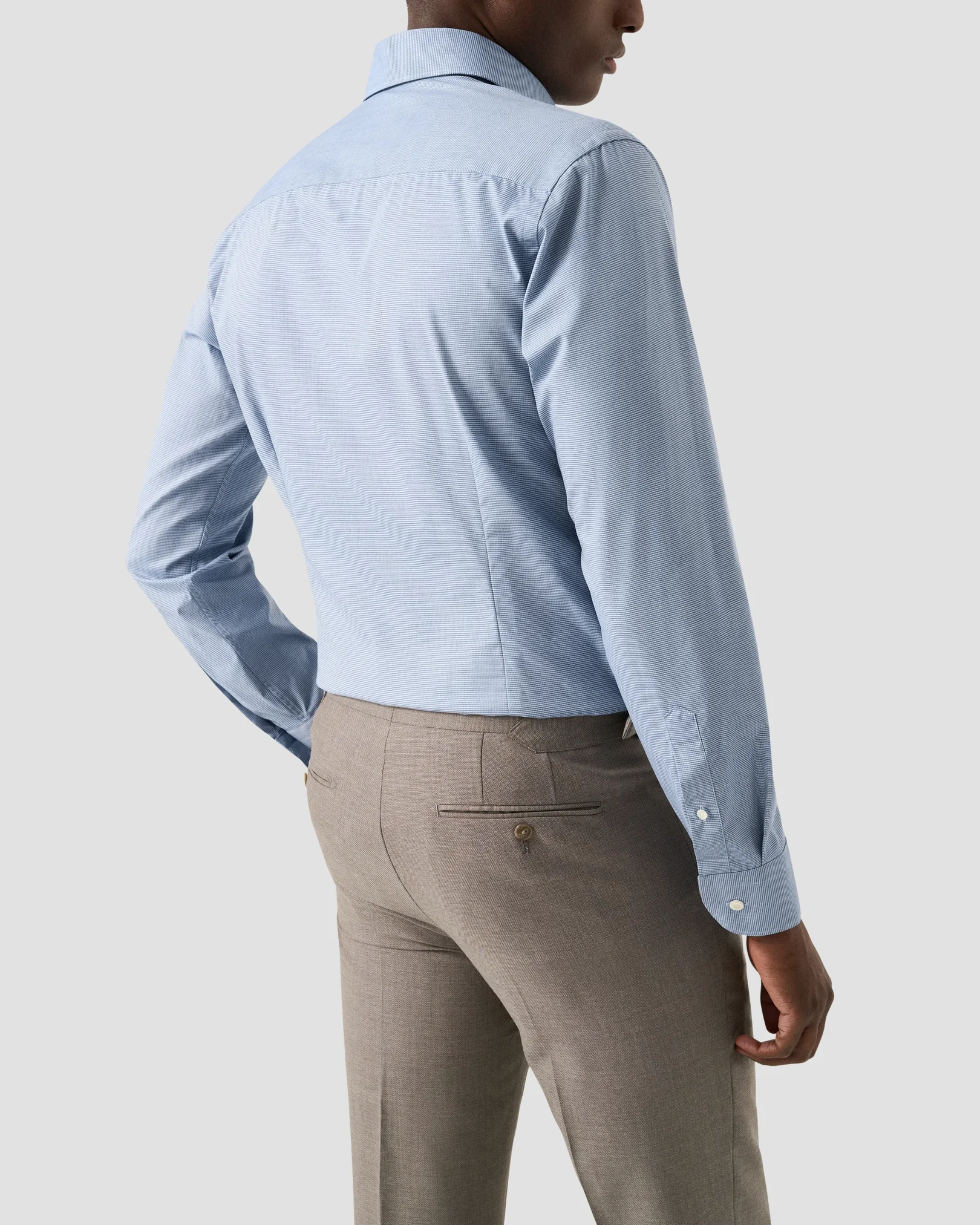 Eton - micro check twill shirt 256