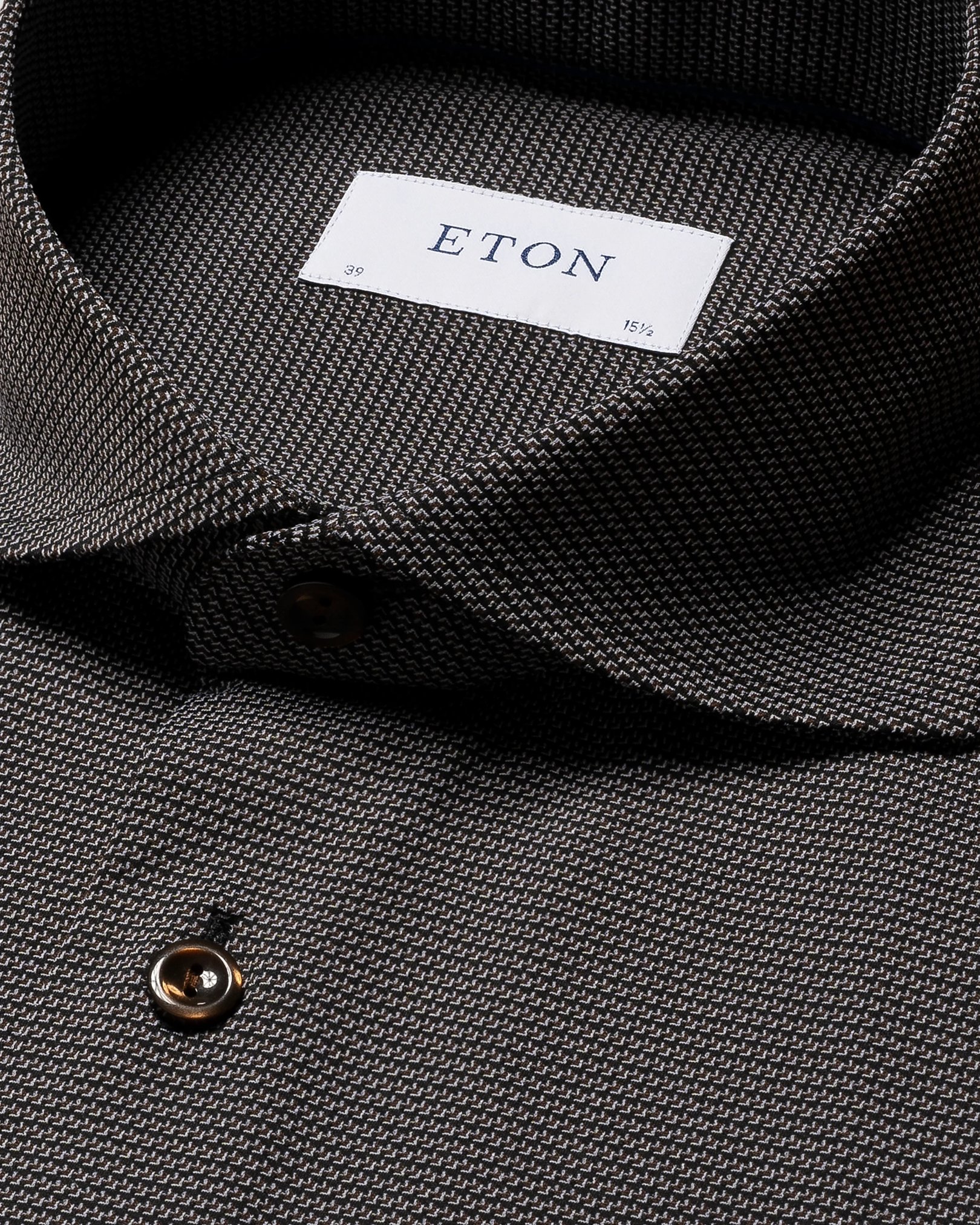 Eton - brown four way stretch