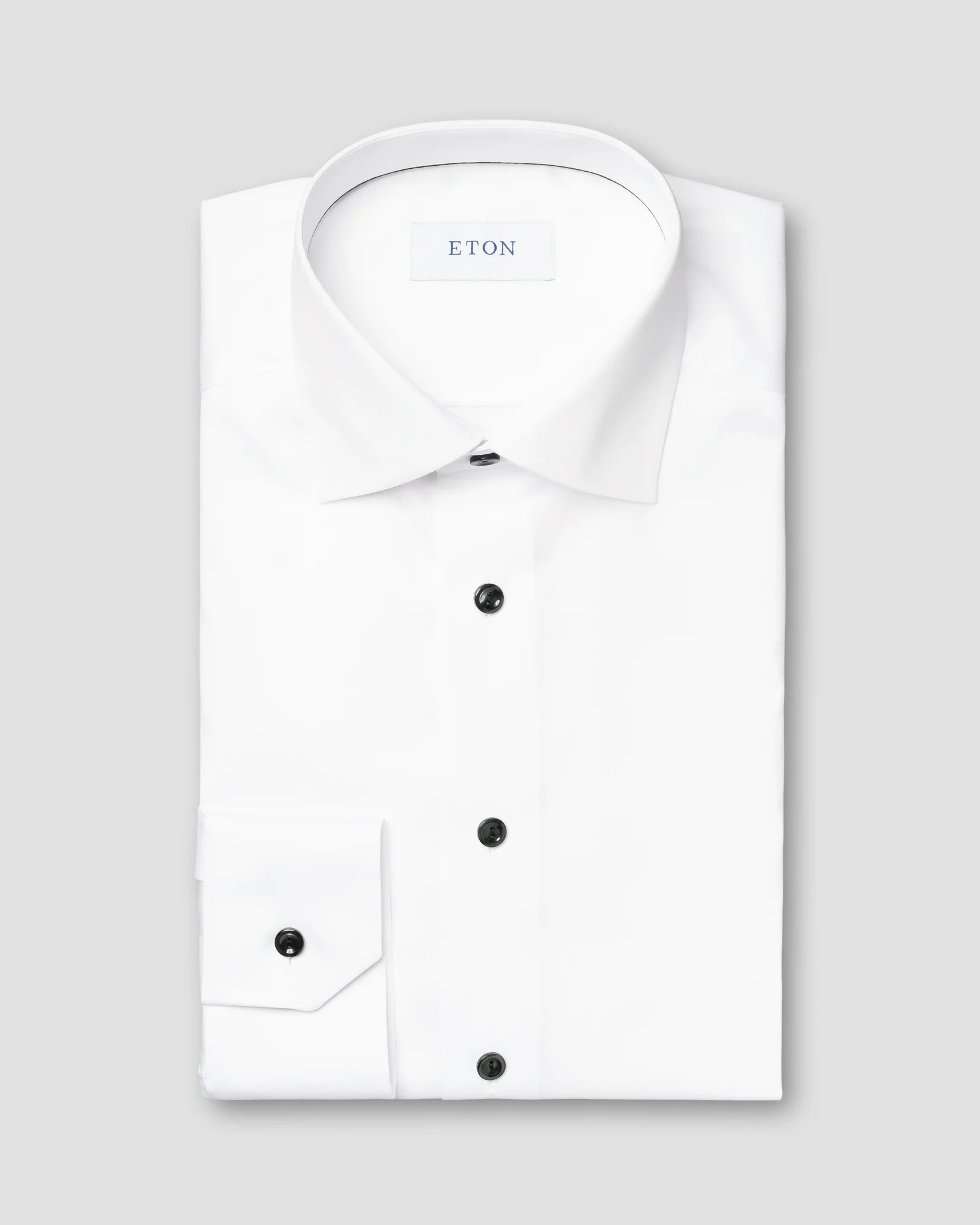 Eton - Signature Twill Shirt – Black Details