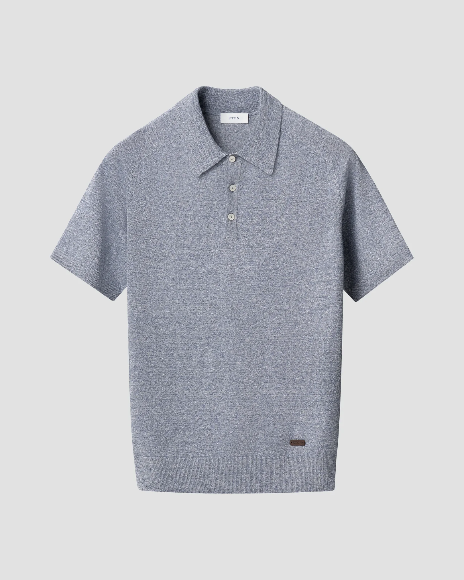 Eton - cotton linen fine knit polo