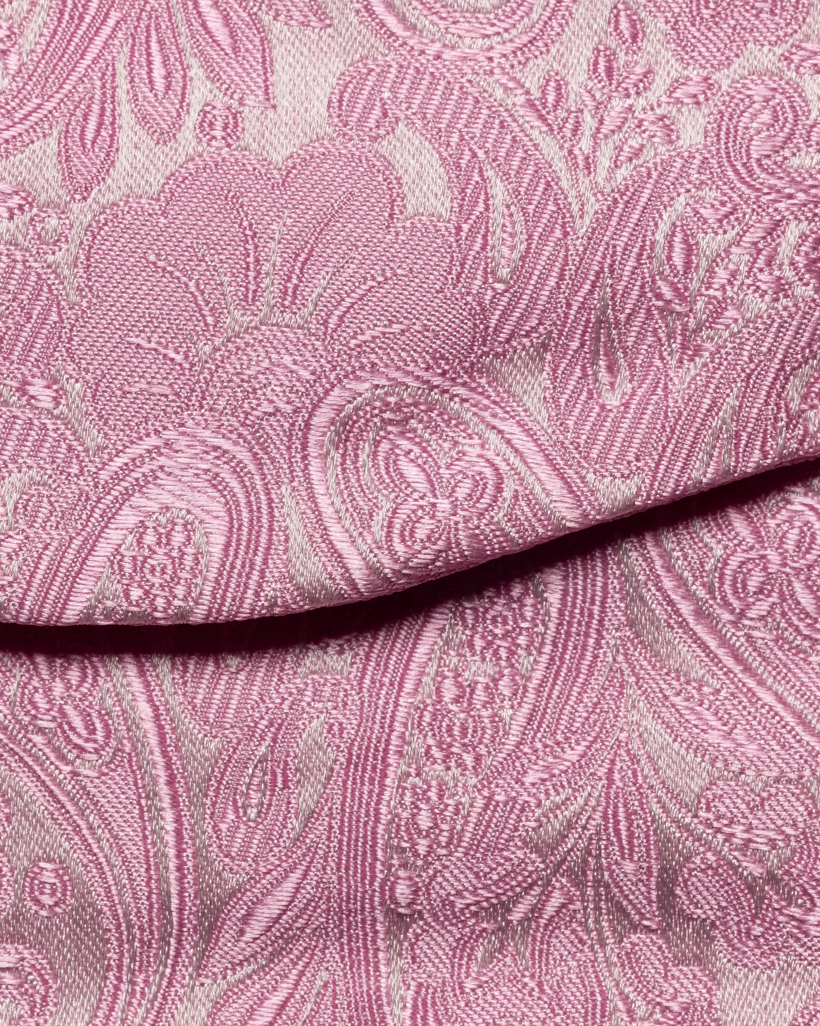 Eton - pink paisley self tied bow tie