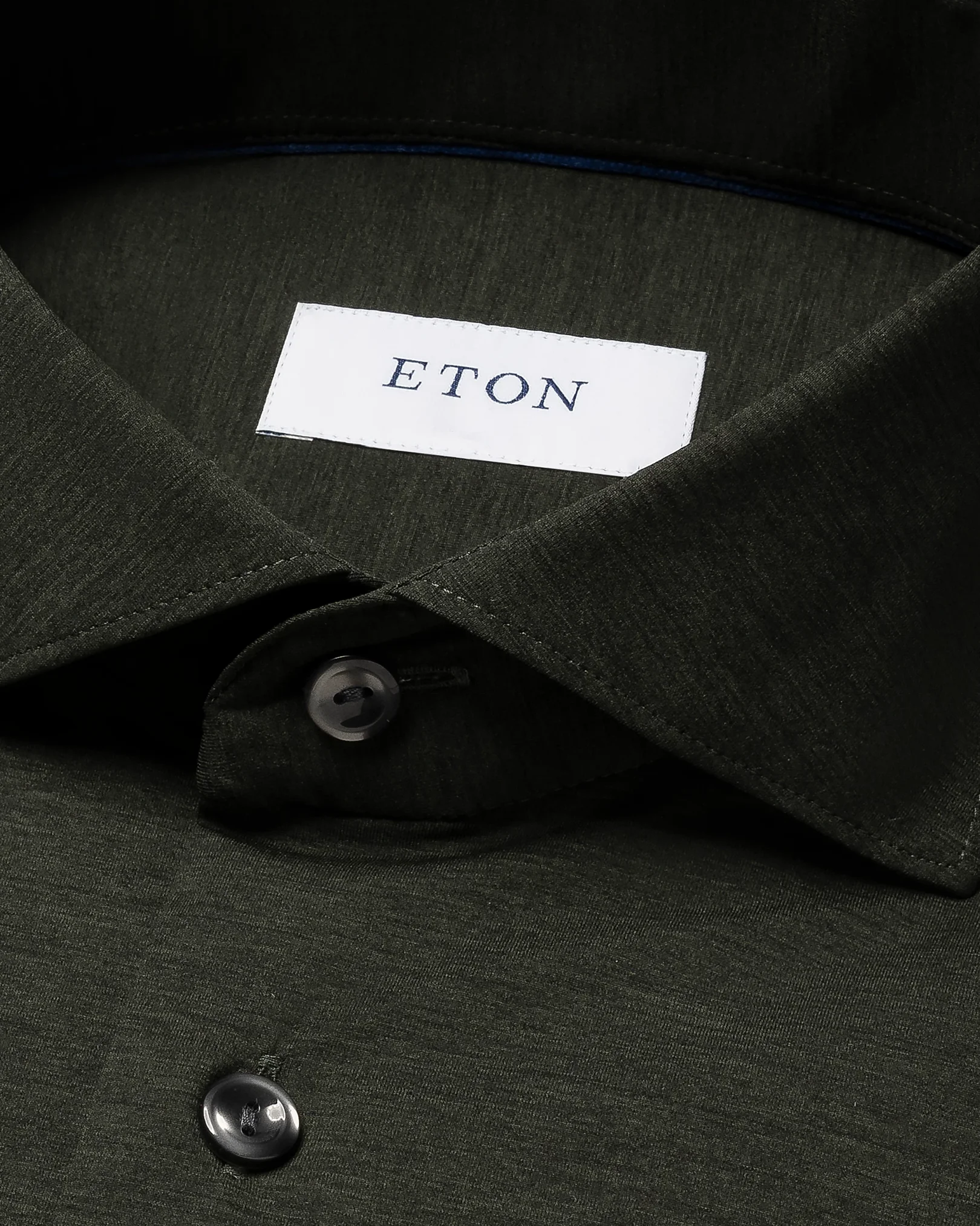 Eton - green four way stretch shirt