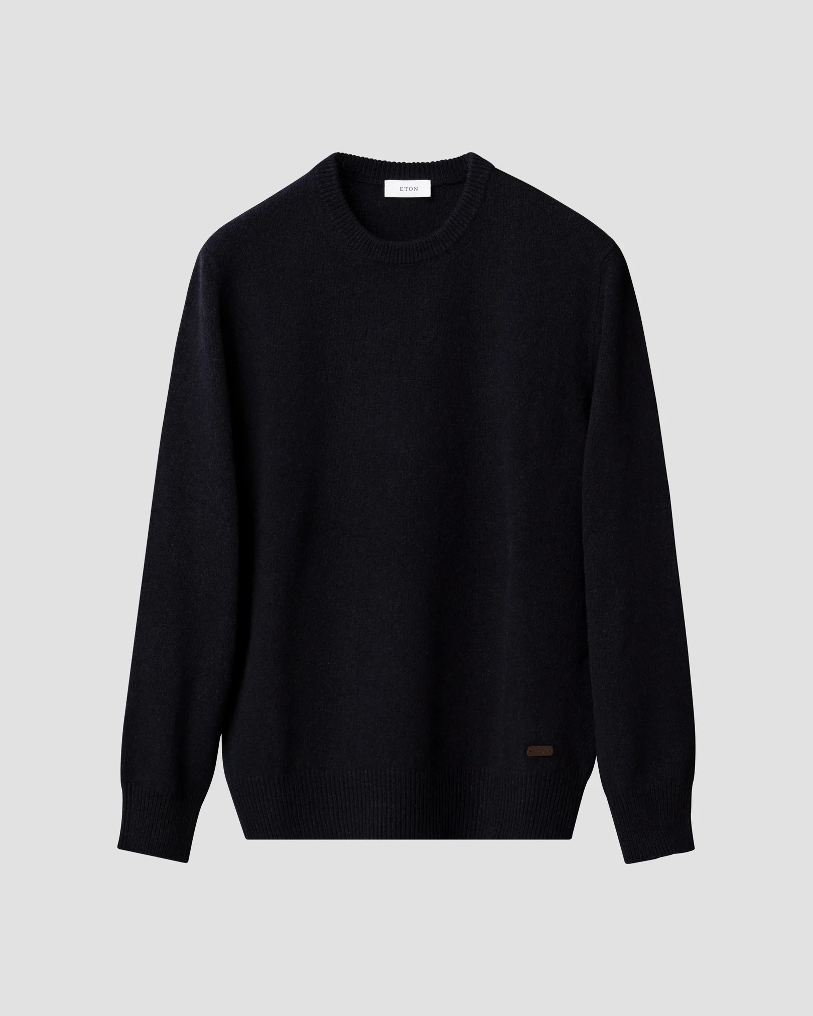 Eton - navy blue cashmere knit crew neck
