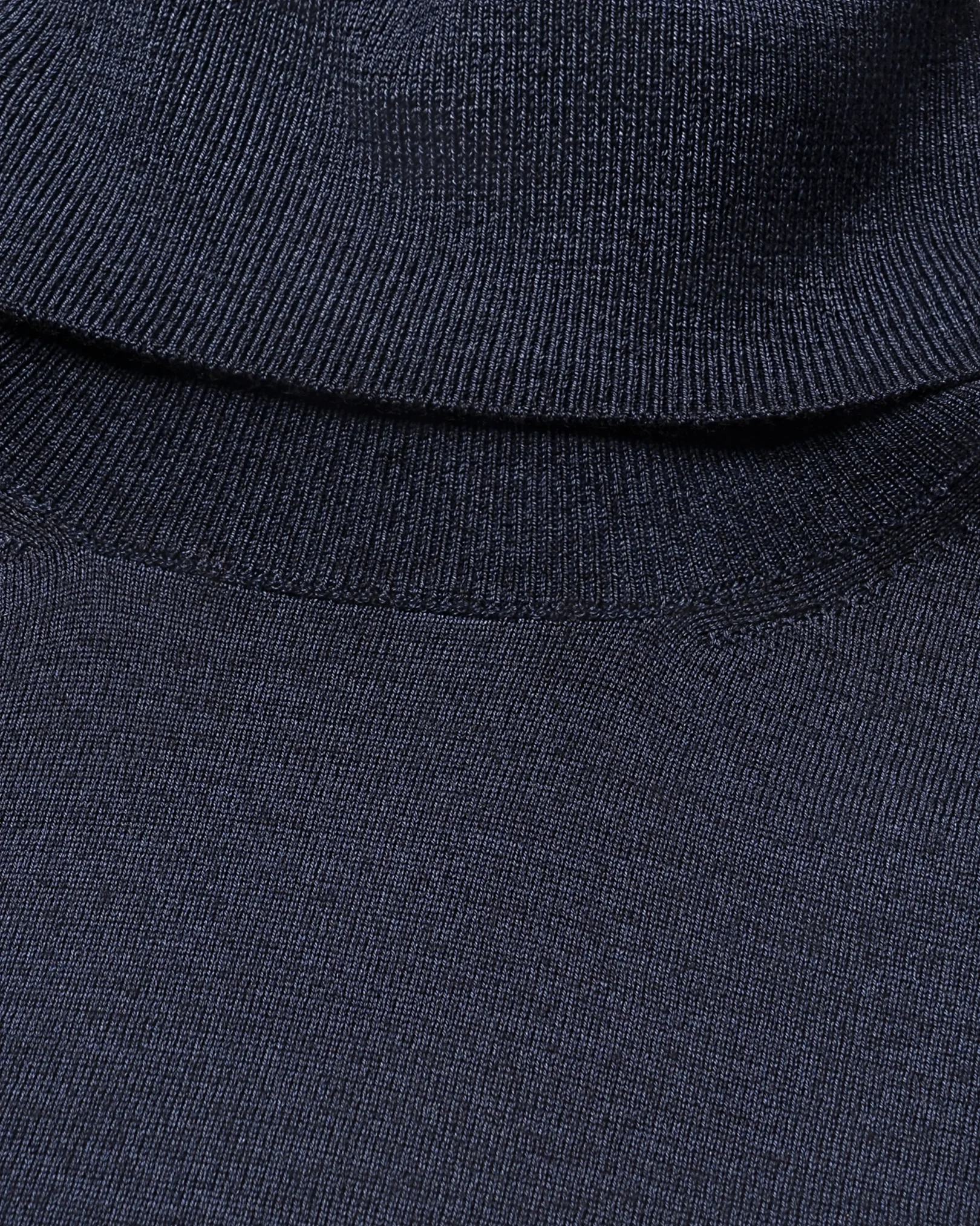 Eton - navy blue merino vintage turtle neck