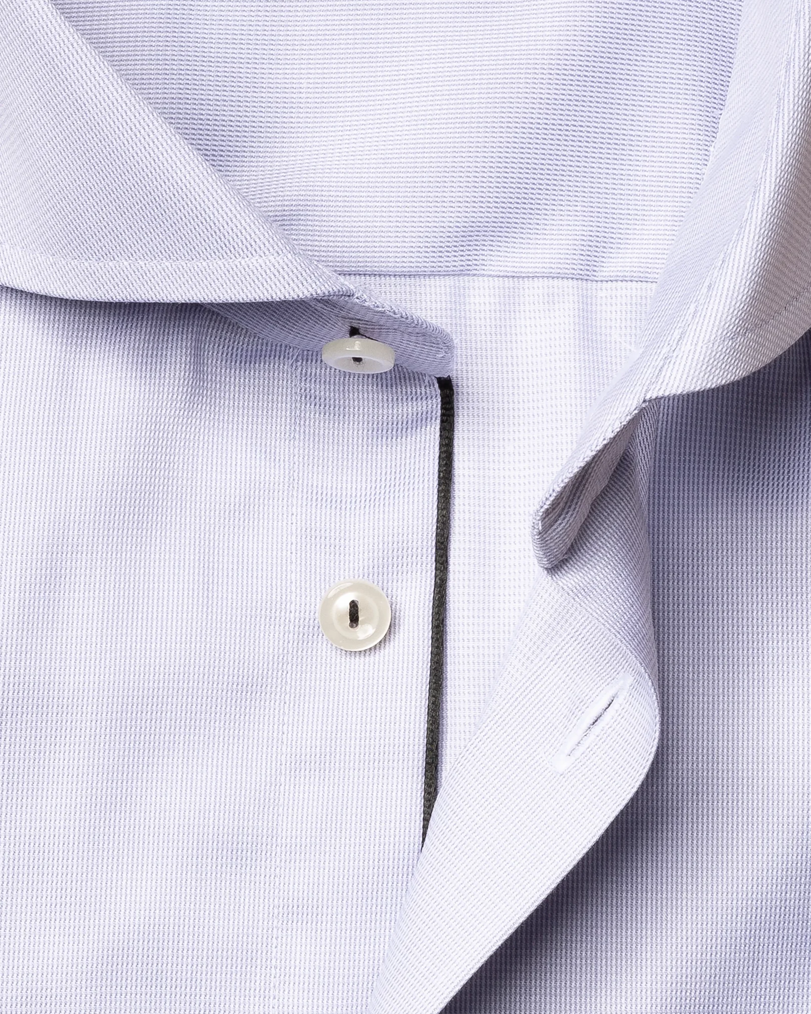 Eton - light grey royal twill shirt extreme cut away