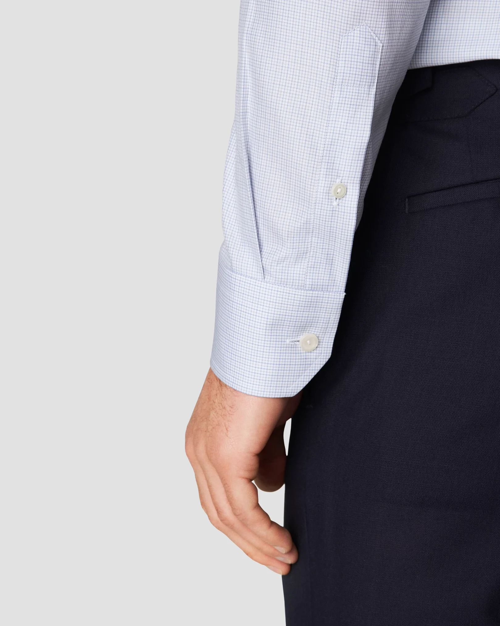 CONWAY CROWN LITE COTTON STRETCH SHIRT - RUDDY BLUE