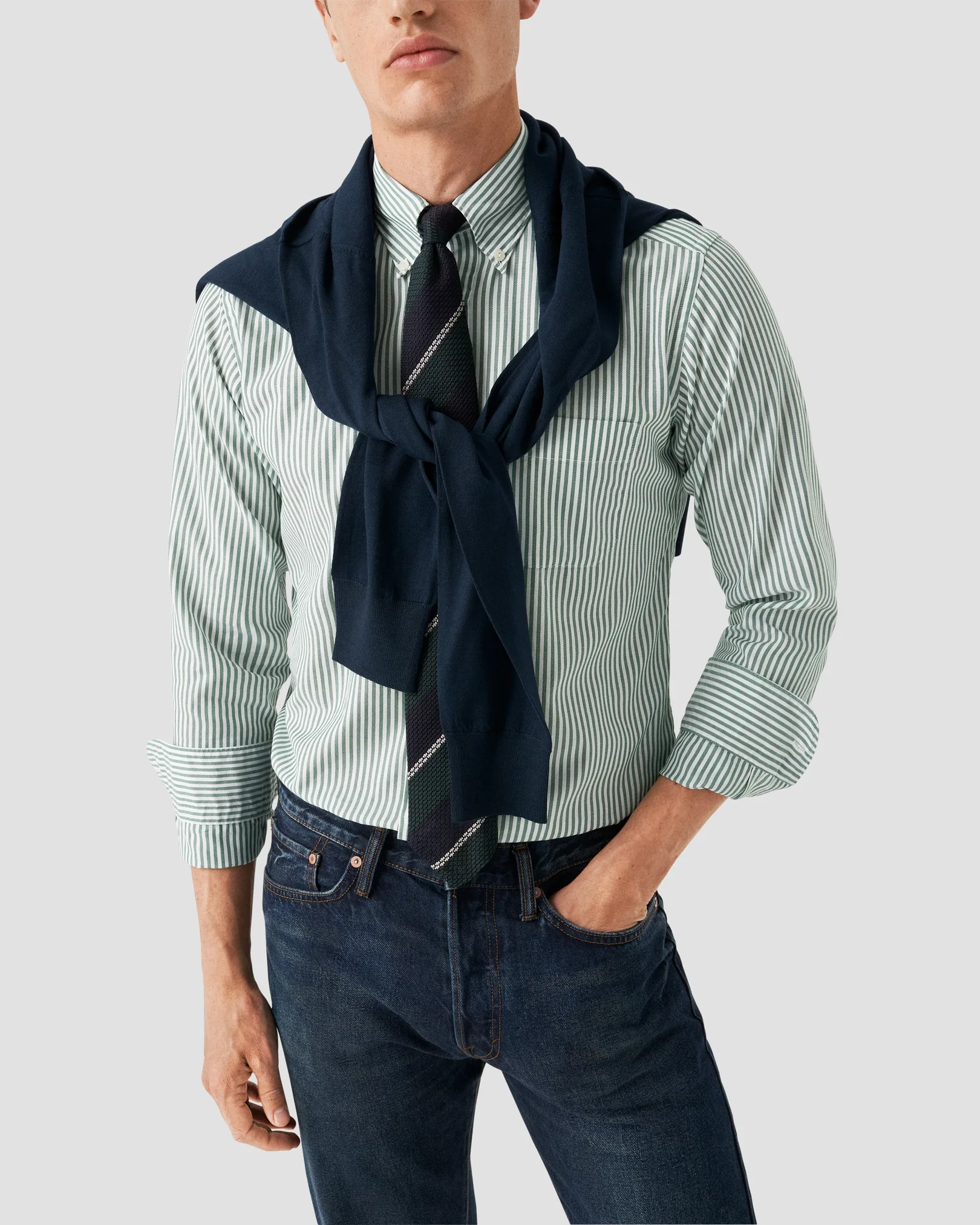 Eton - Chemise Oxford à Rayures