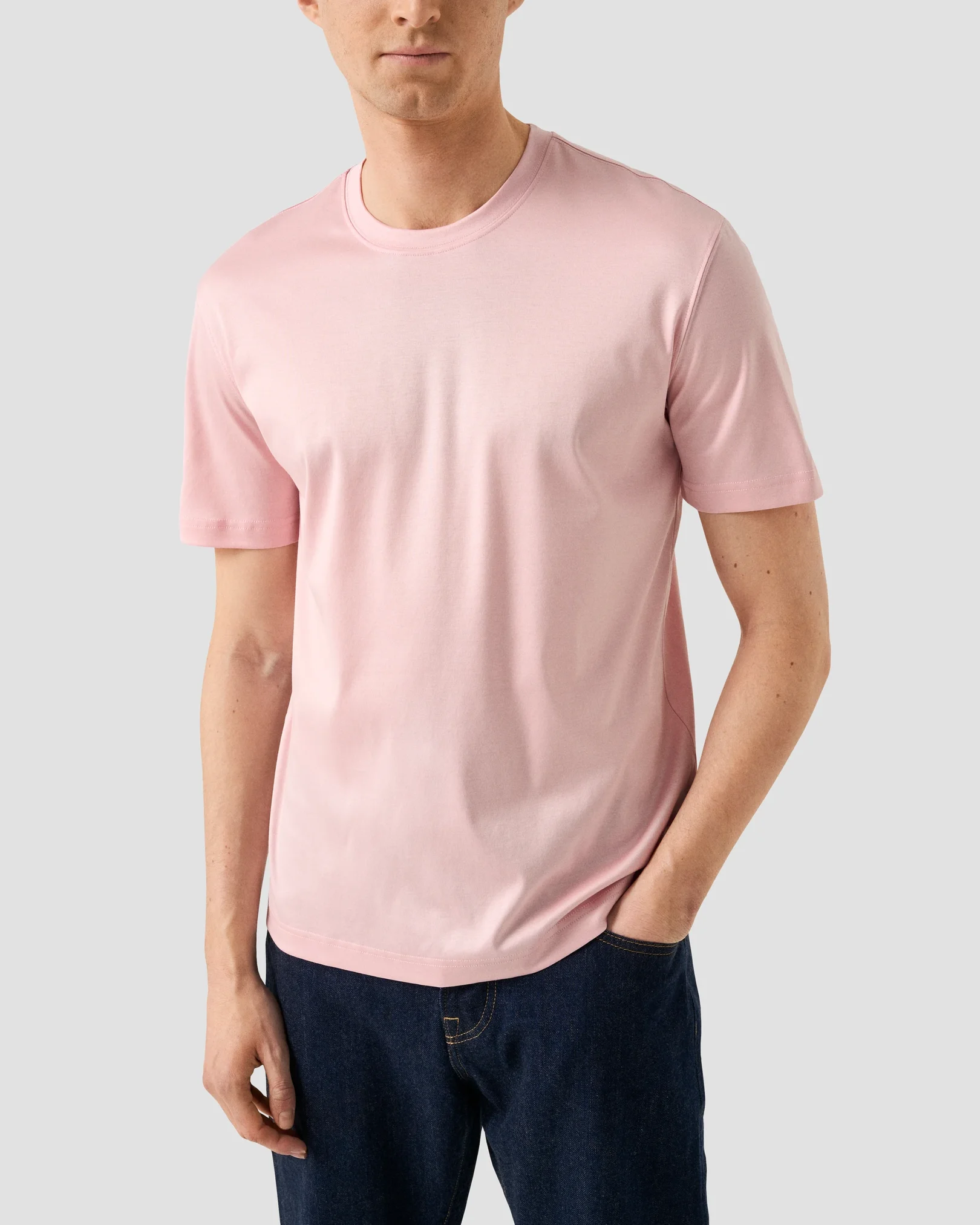 Eton - filo di scozia t shirt pink filo di scozia t shirt