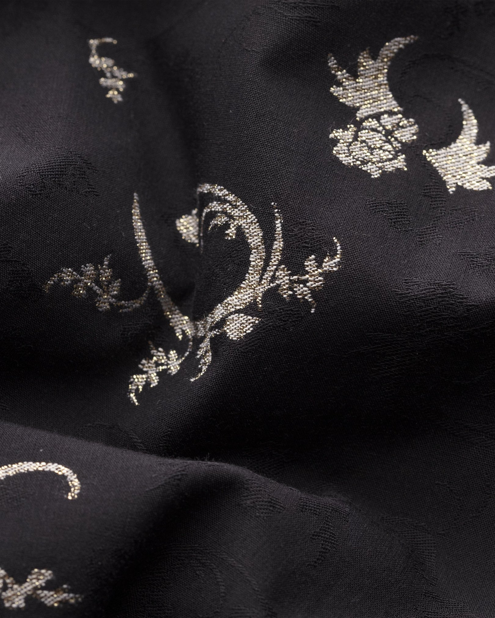 Eton - black gold fil coupe evening shirt