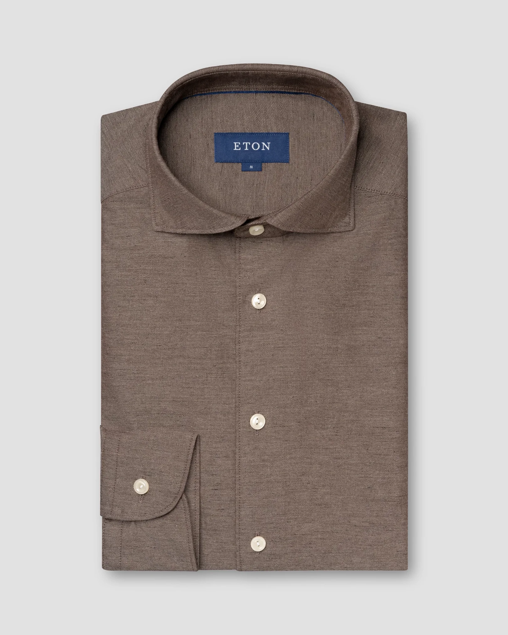 Eton - Solid Flannel Shirt