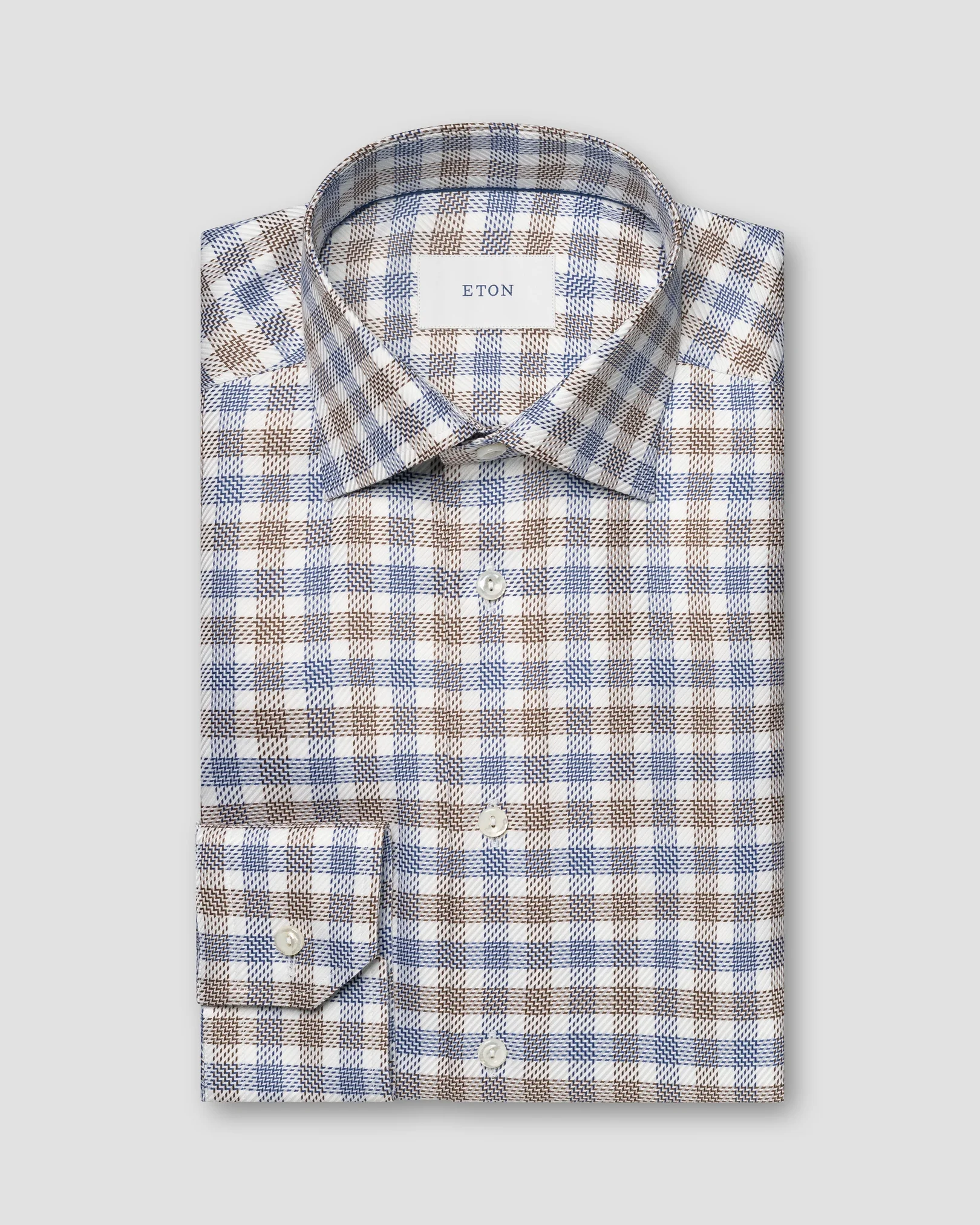 Eton - textured twill shirt