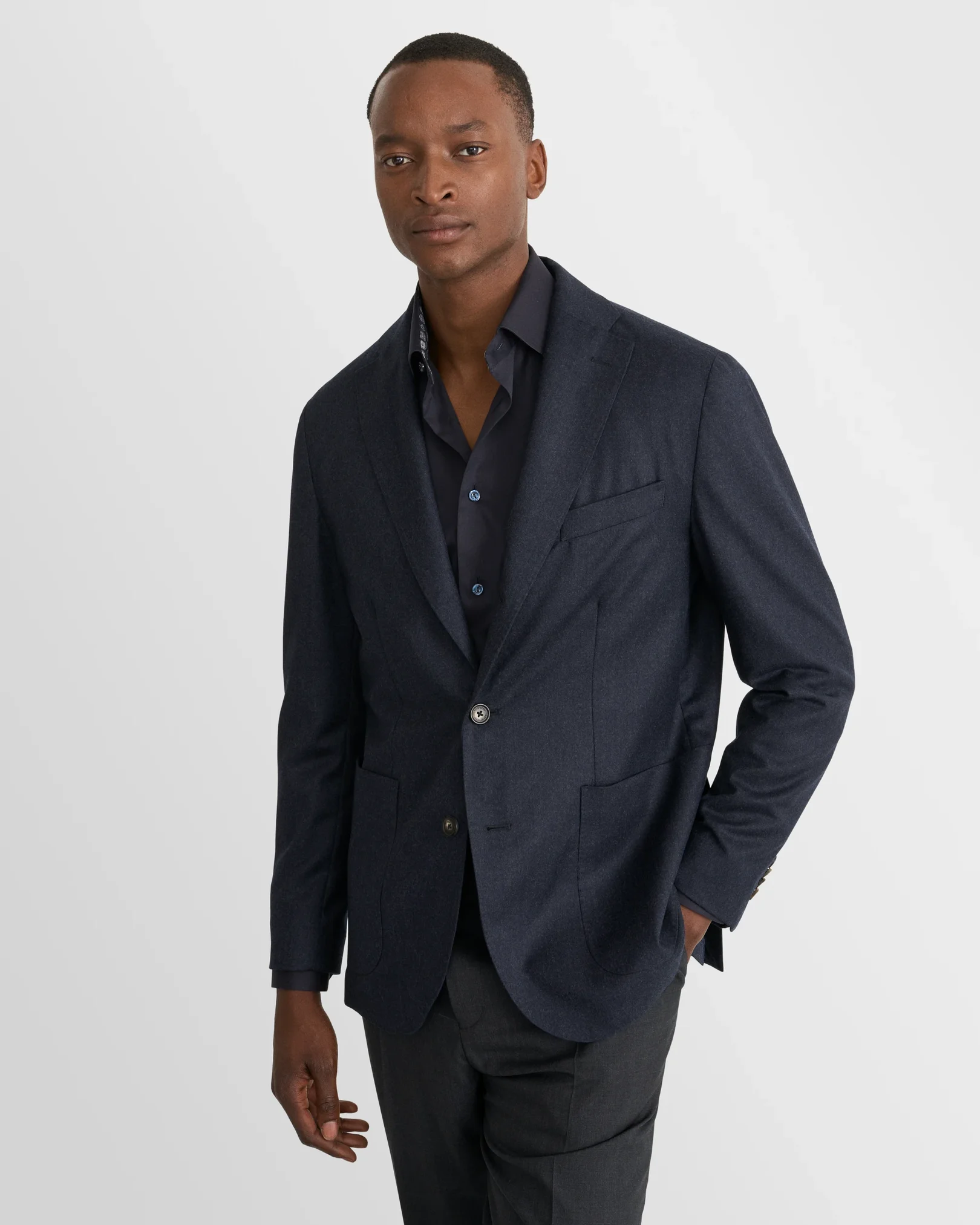 Eton - Signature Twill-Hemd mit geometrischem Effekt