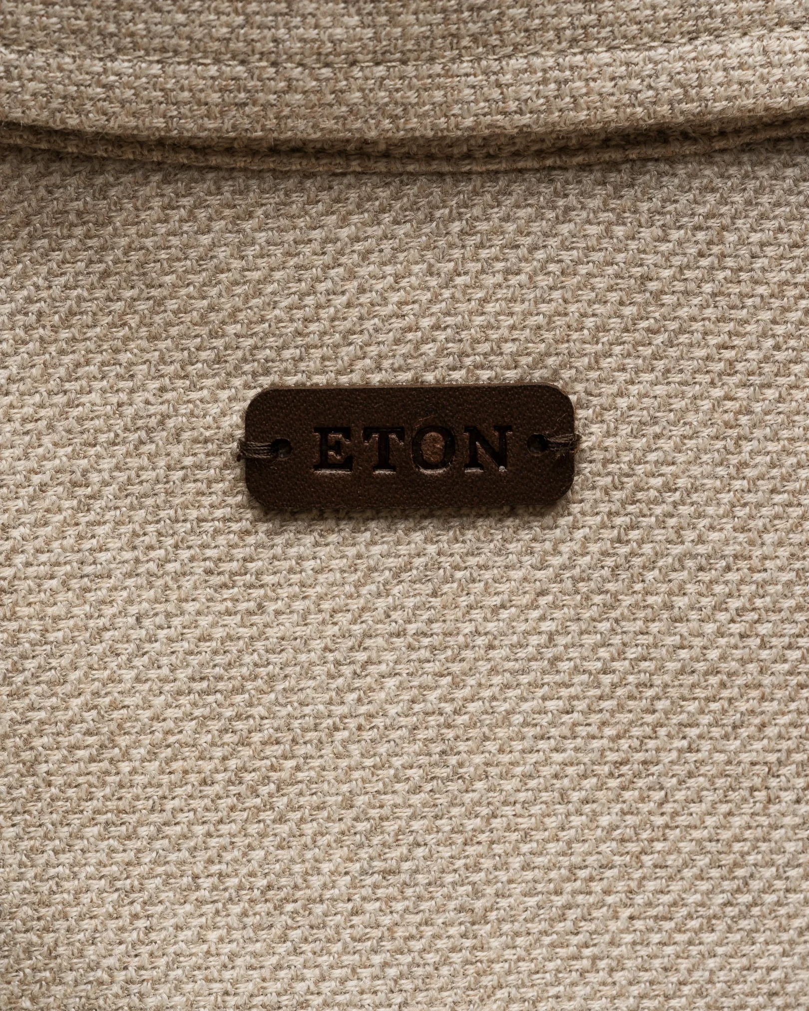 Eton - beige four pocket wool cashmere overshirt