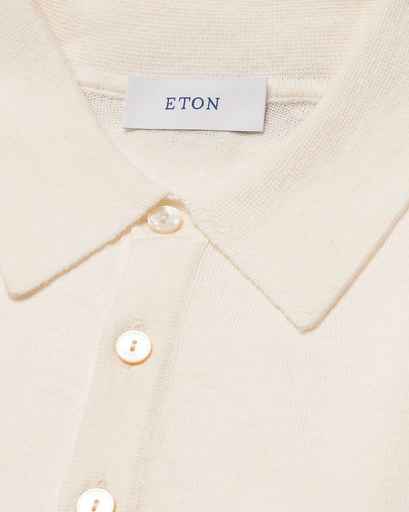 Eton - Cotton Linen Fine Knit Polo Shirt