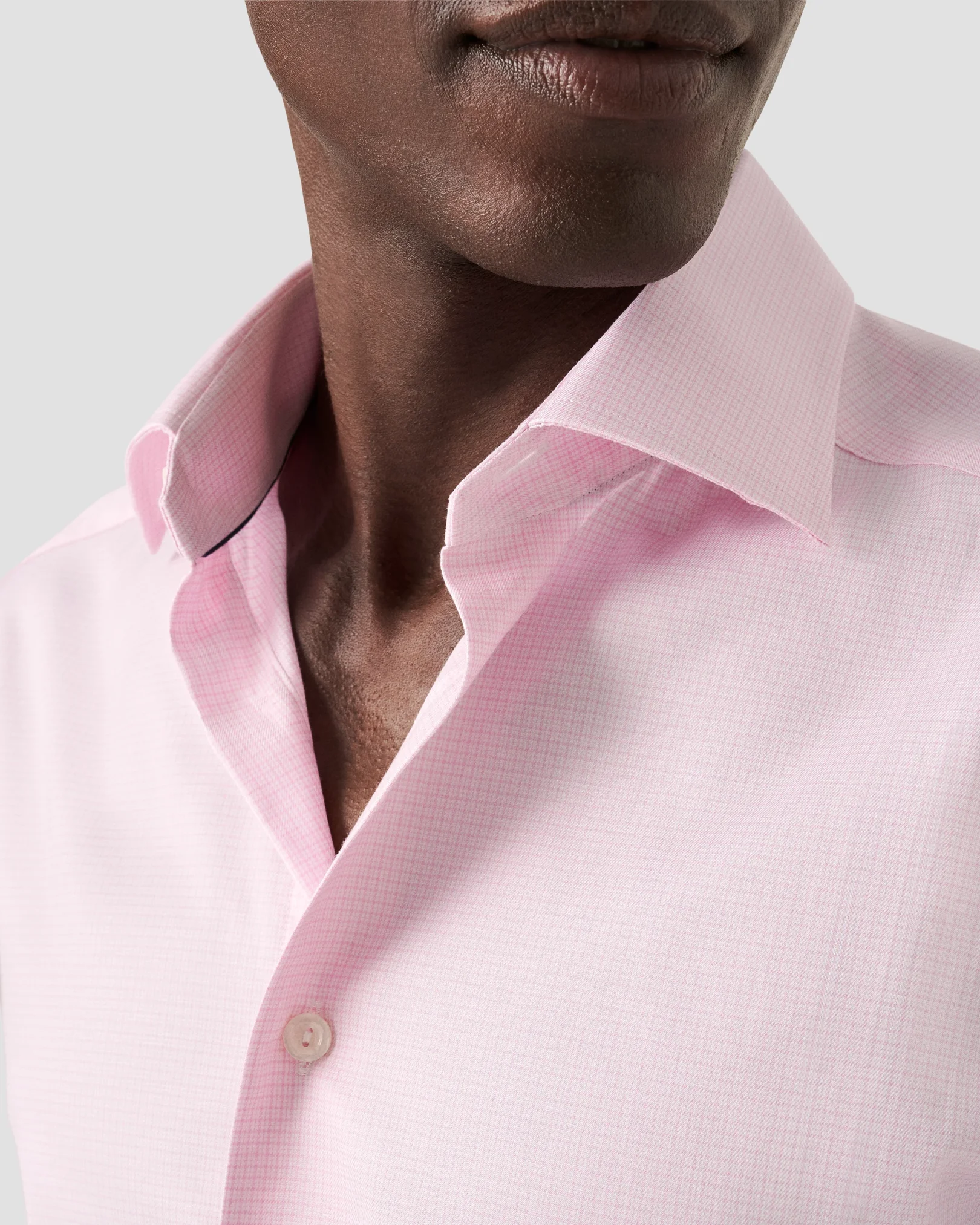 Eton - Micro Check Cotton Tencel™ Lyocell Shirt