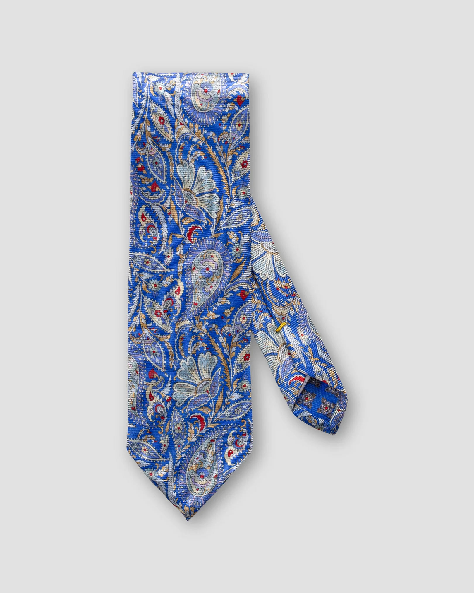 Eton - blue flower paisley tie