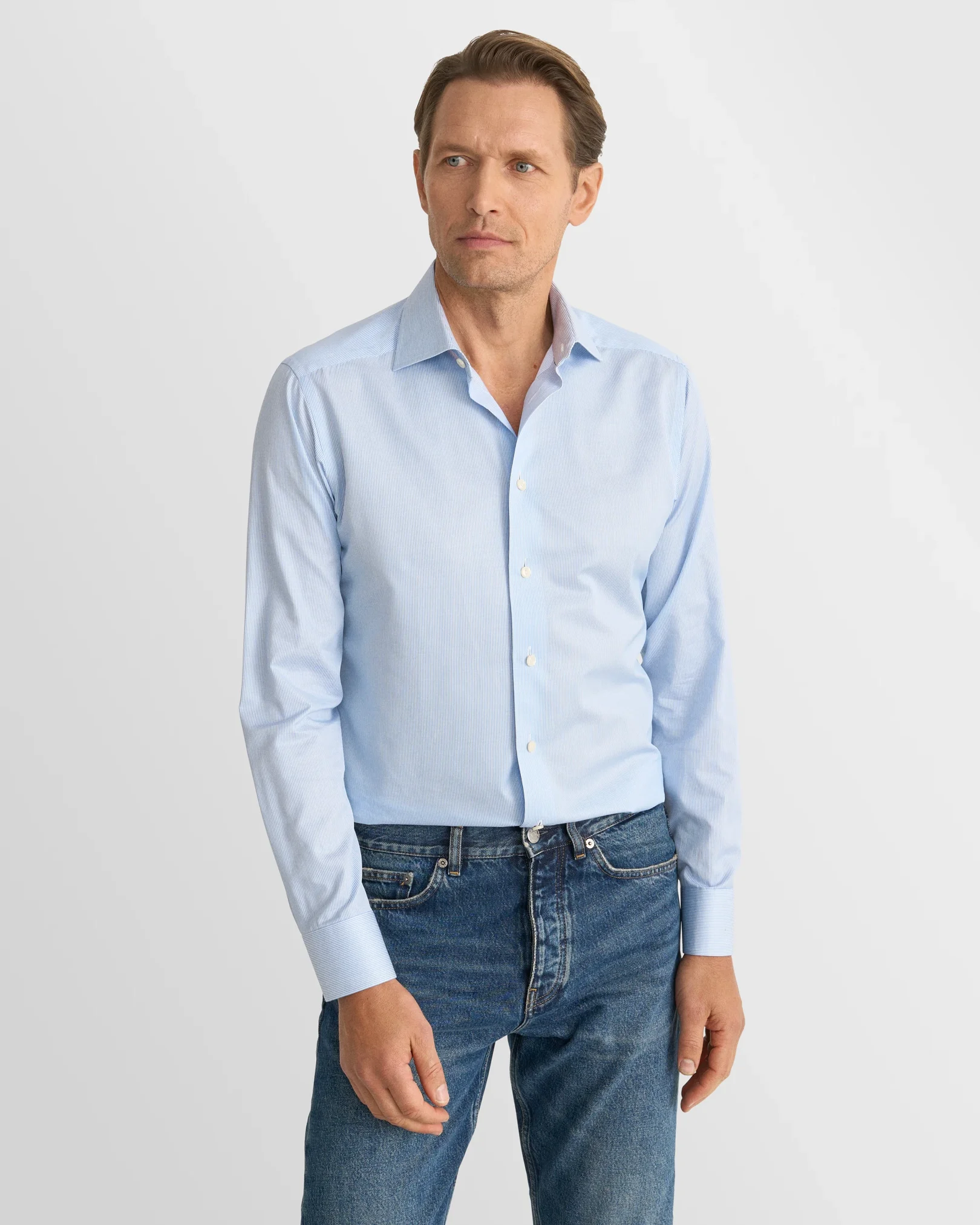 Eton - Fine Stripe Signature Twill Shirt