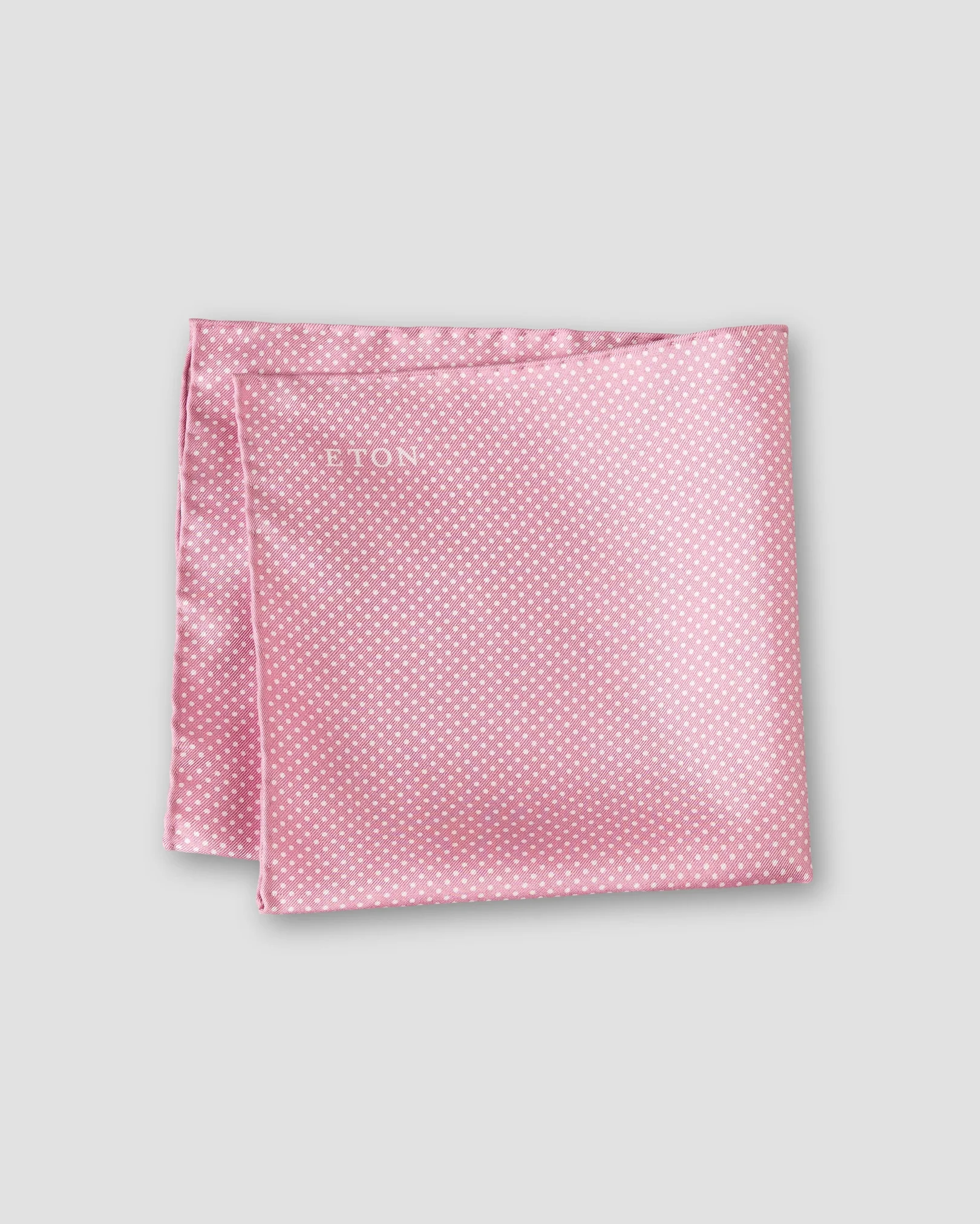 Eton - pink polka dots silk pocket square