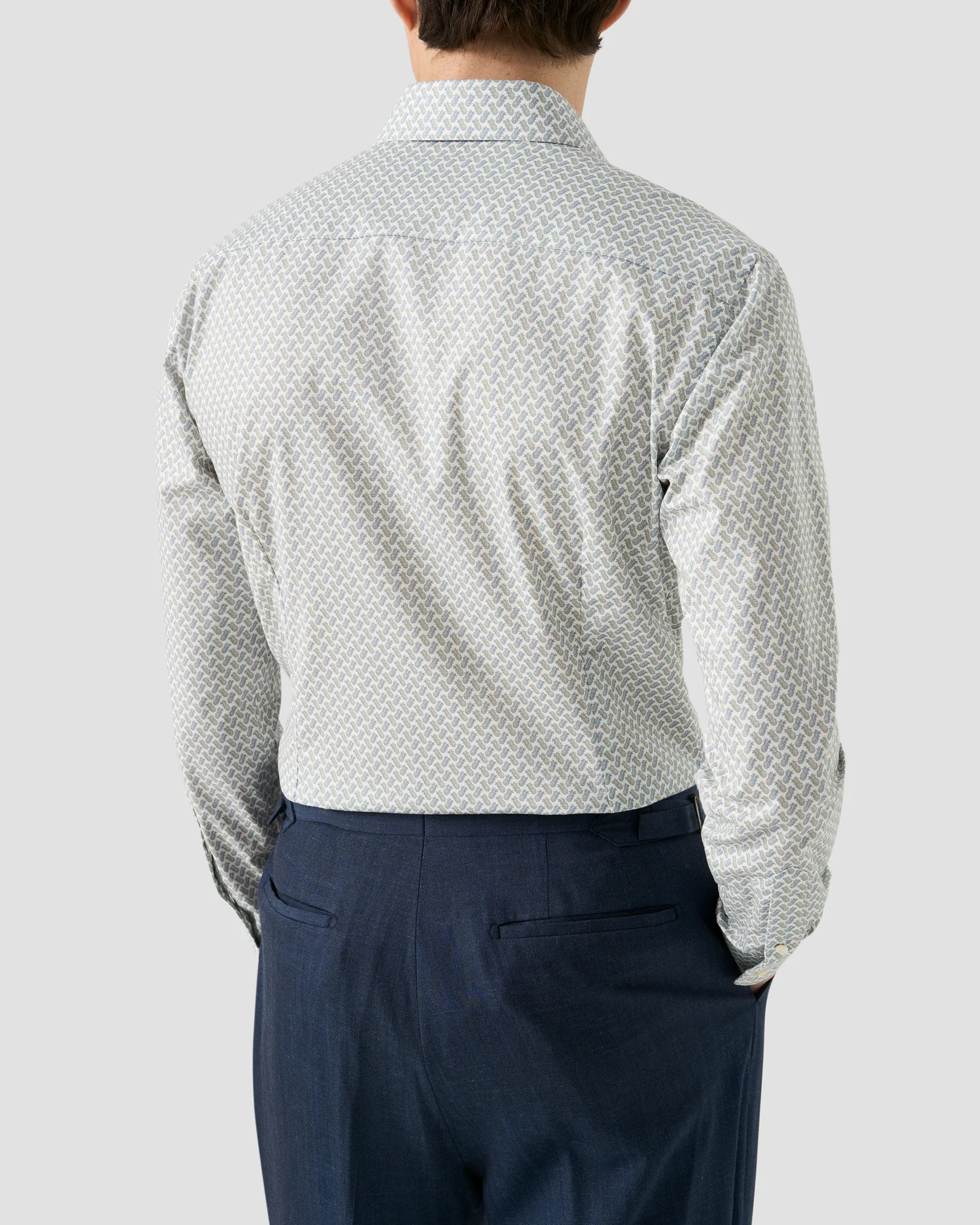 Eton - motif signature twill shirt cut away single 261