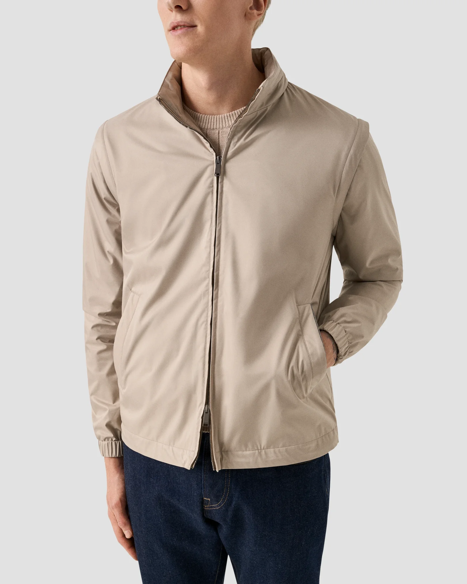 Eton - beige three in one jacket