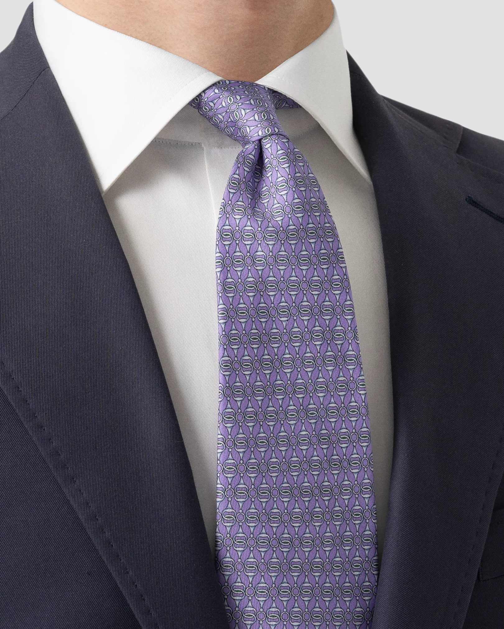 Eton - mid purple vintage tie