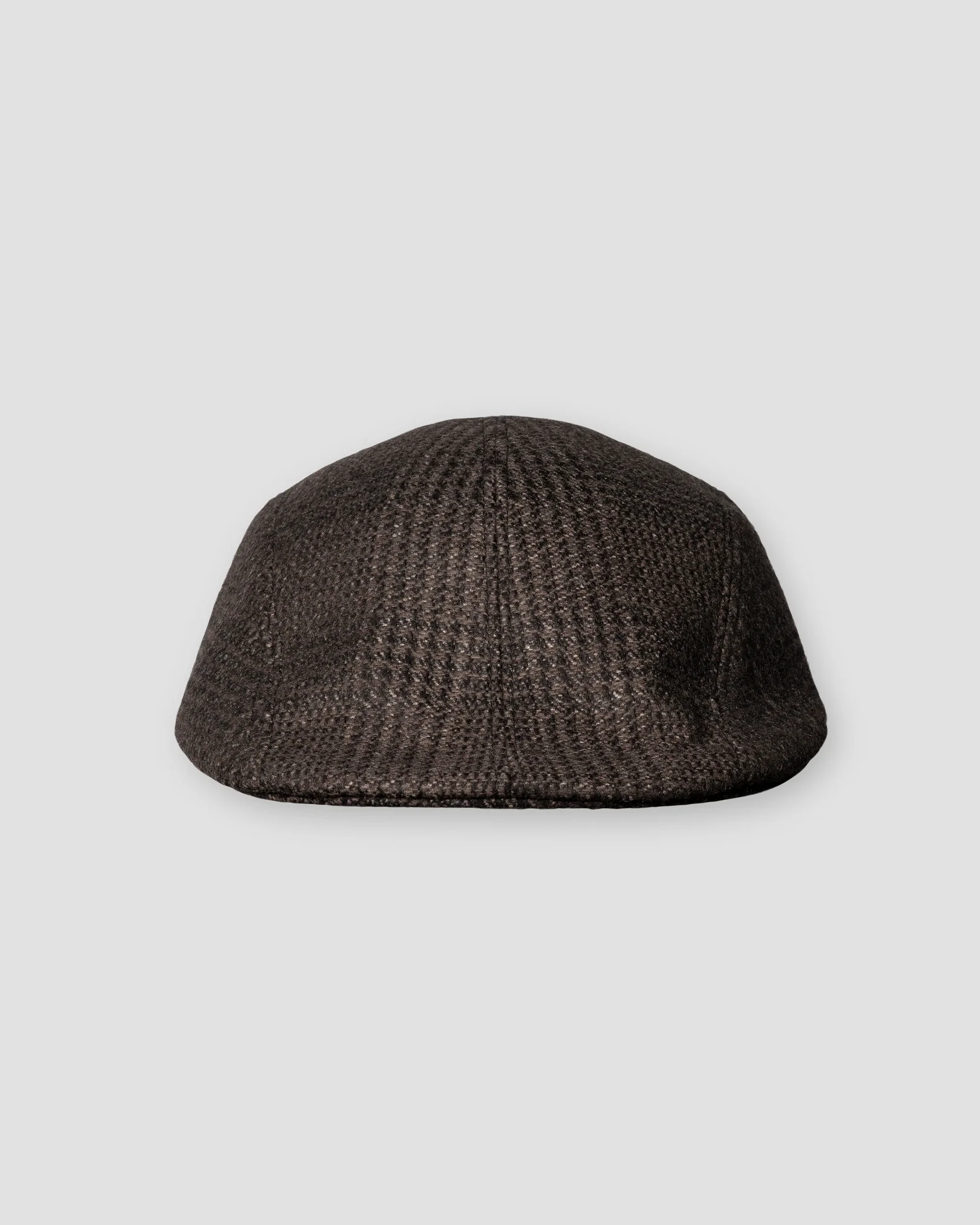 Eton - dark brown wool cashmere flat cap