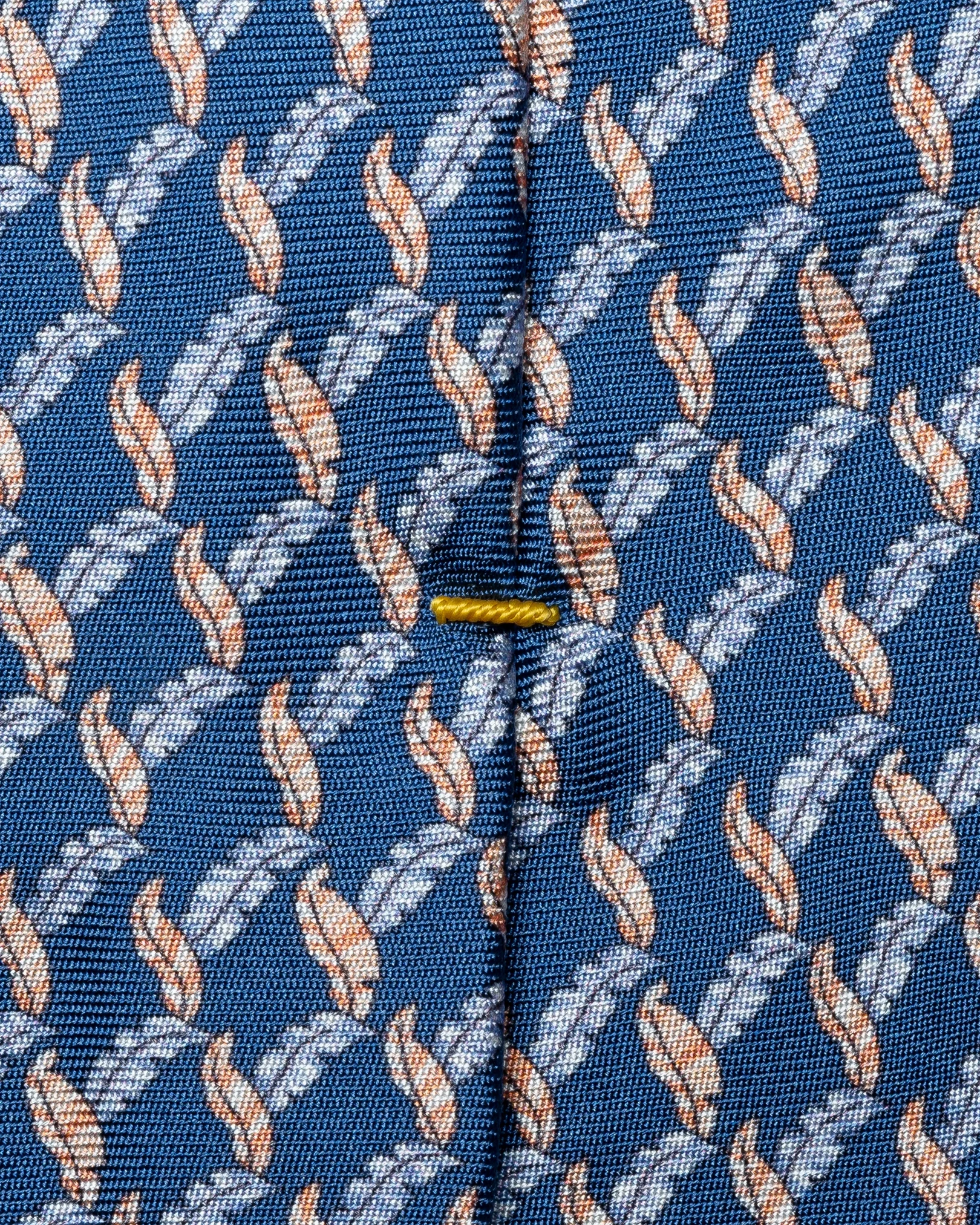 Eton - leaf print silk tie