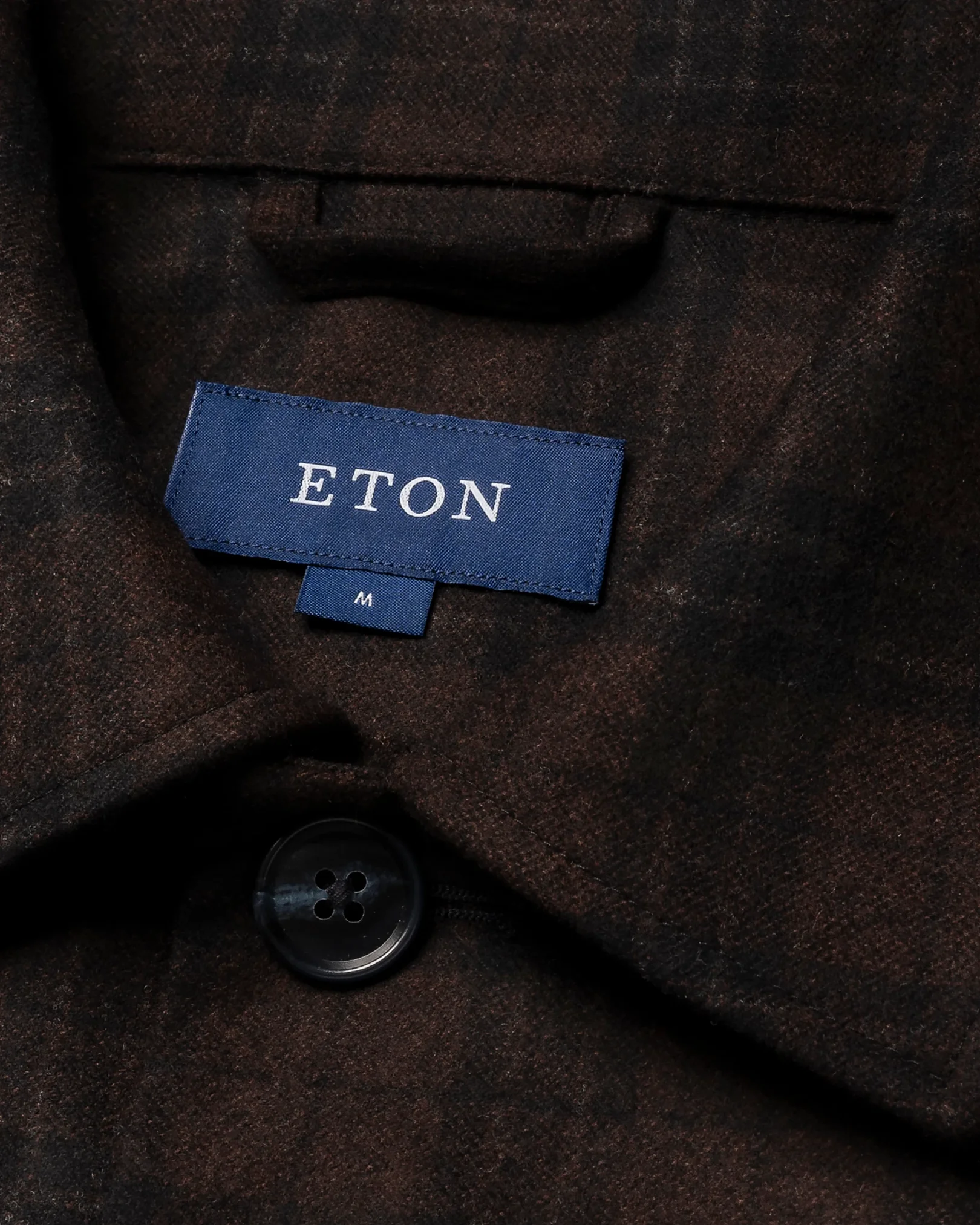 Eton - dark brown overshirt