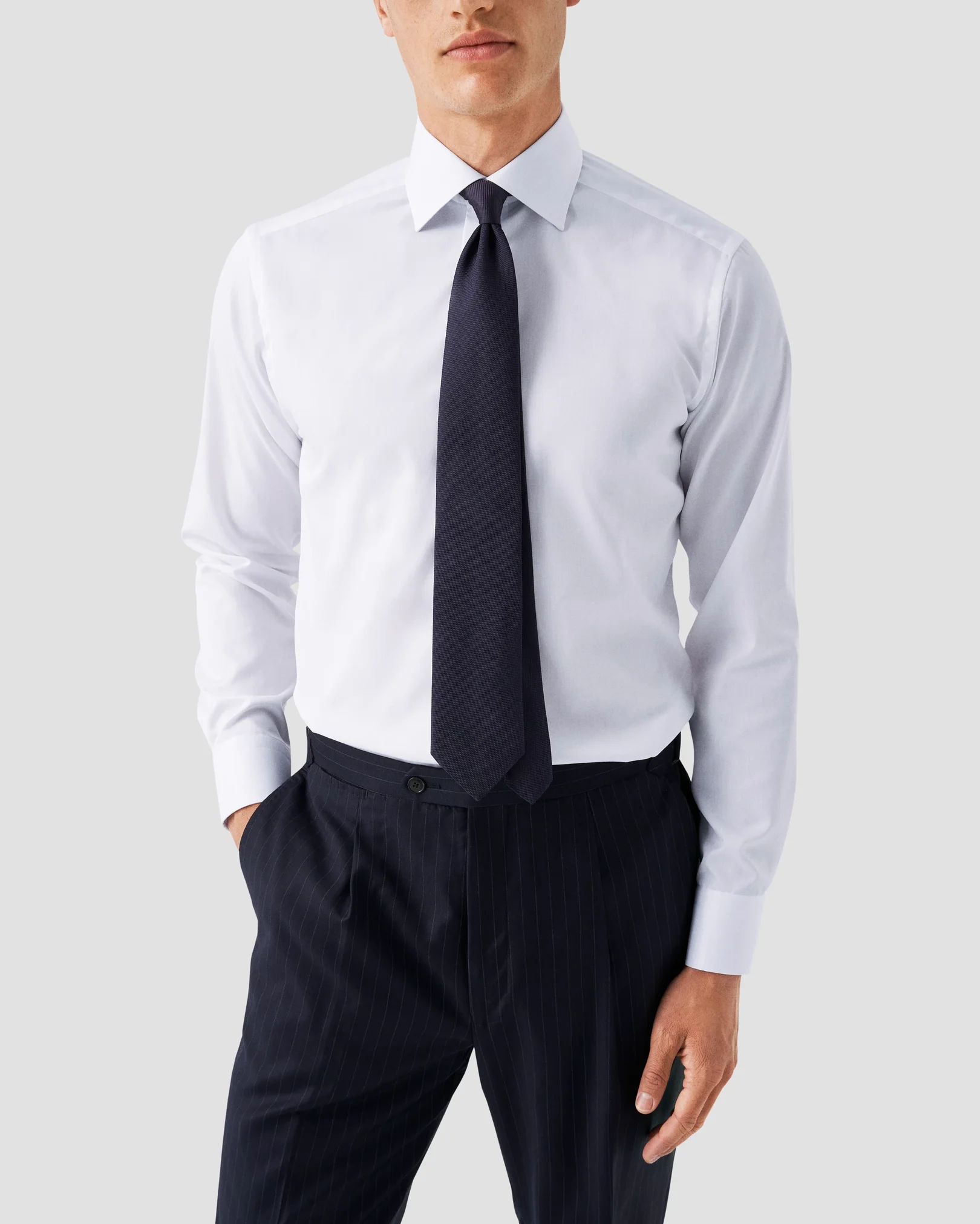 Eton - White Signature Twill Shirt – Grey Details