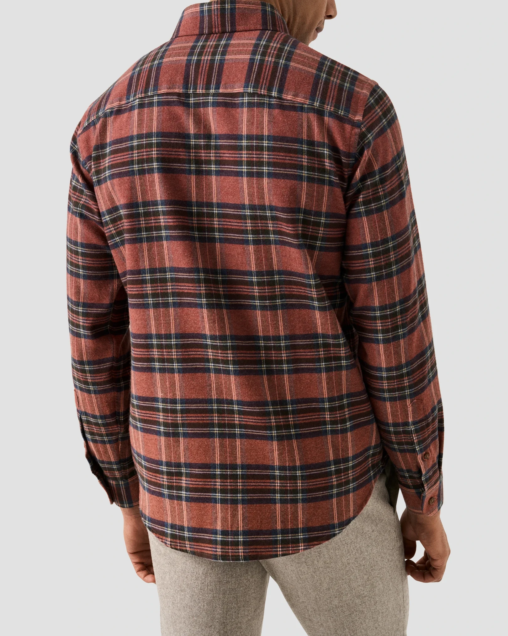 Eton - Plaid Check Flannel Shirt