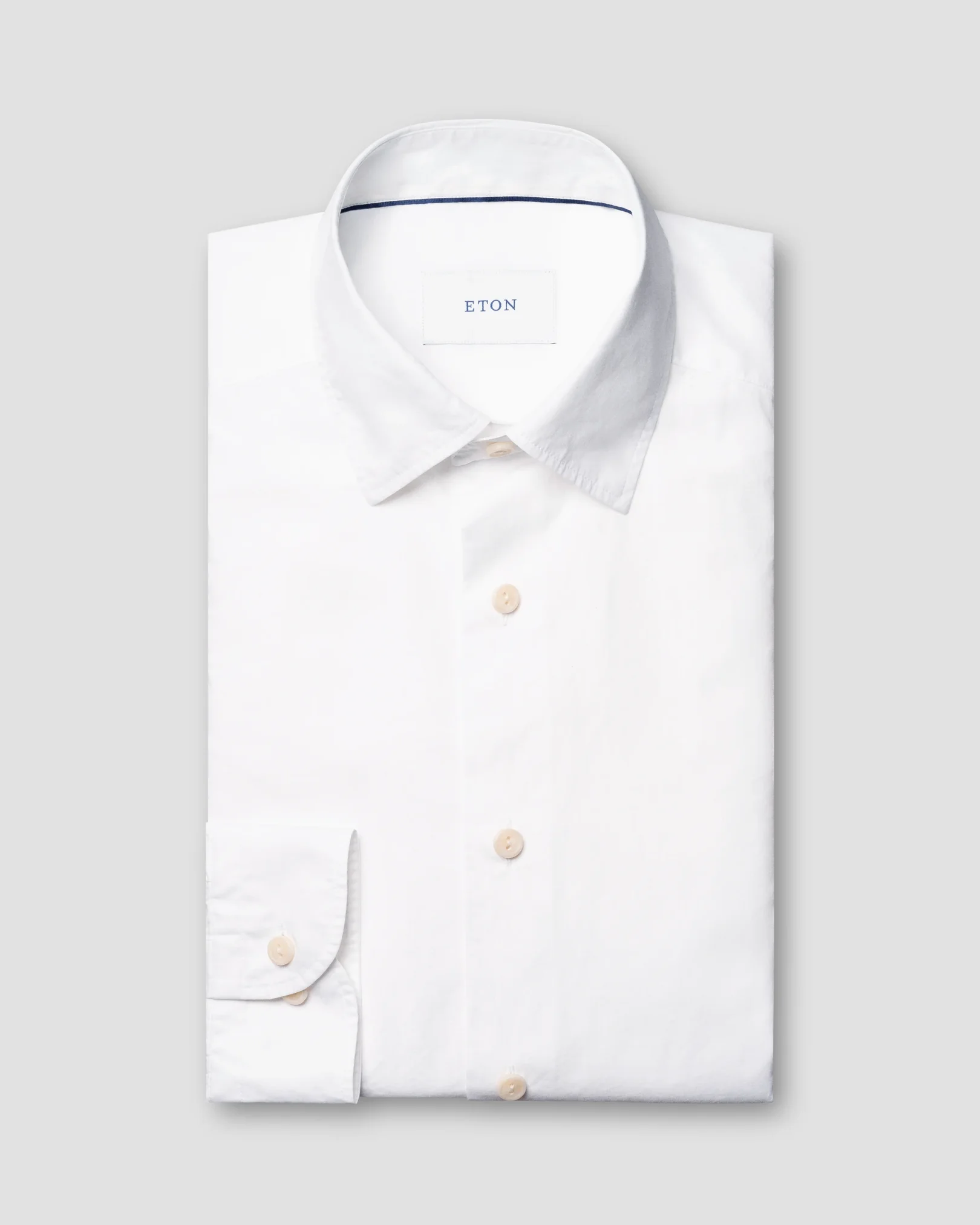 Eton - solid chambray shirt