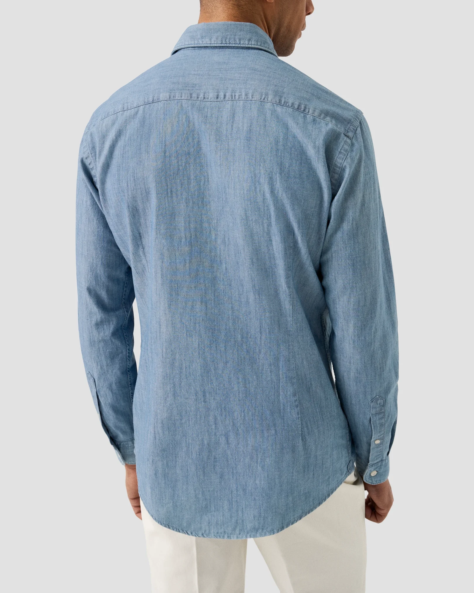 Eton - blue lightweight denim shirt