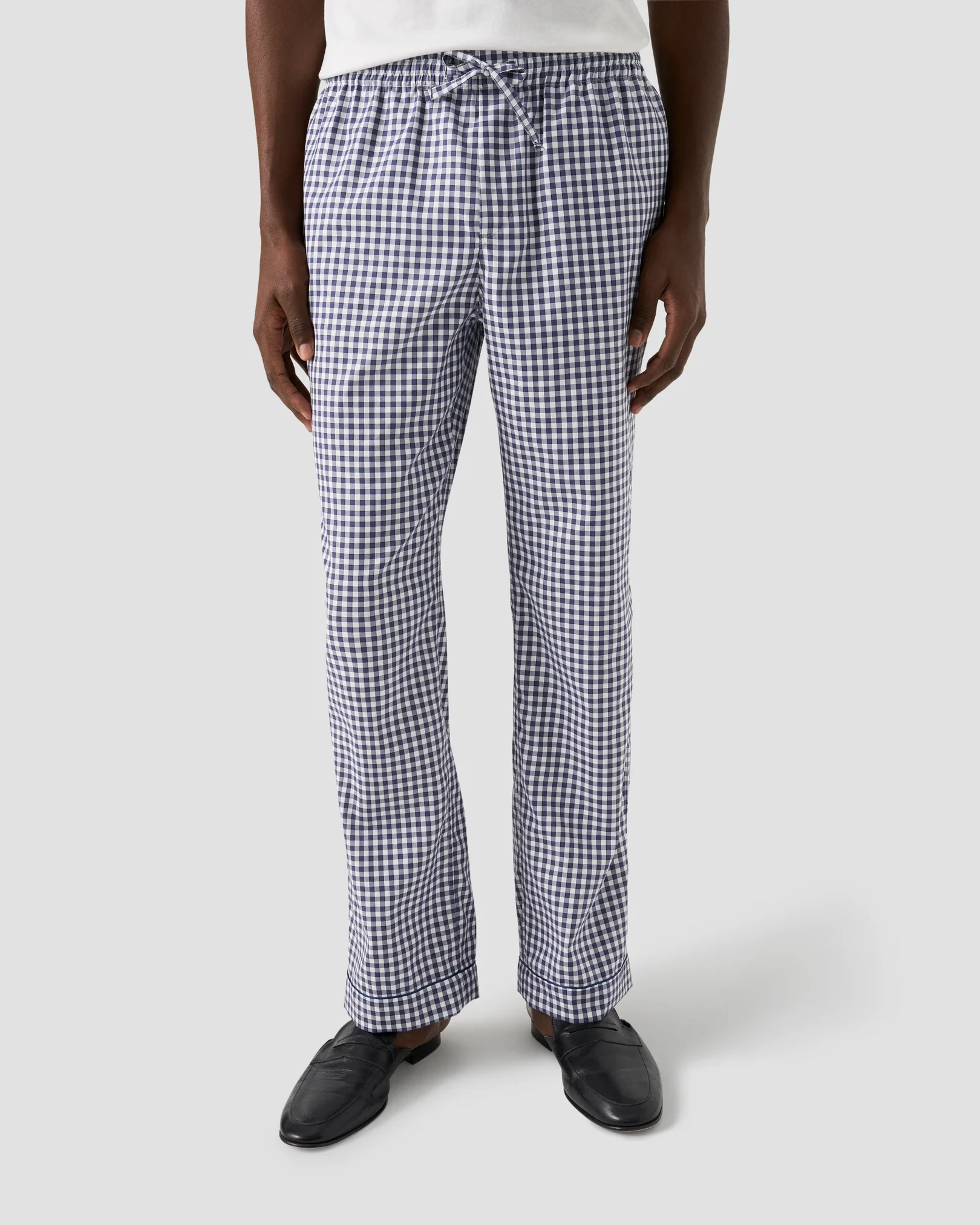 Eton - checked pyjama set navy blue